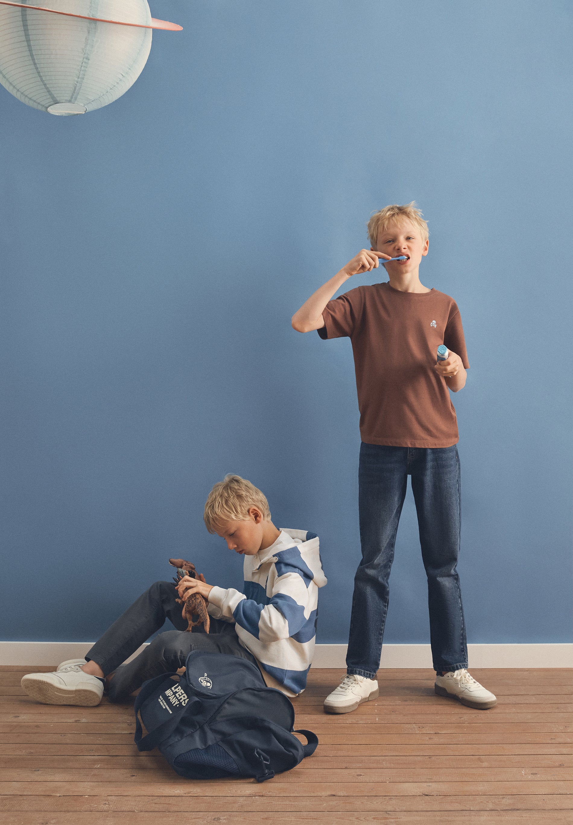 SHIRT MIT WASHED-PRINT