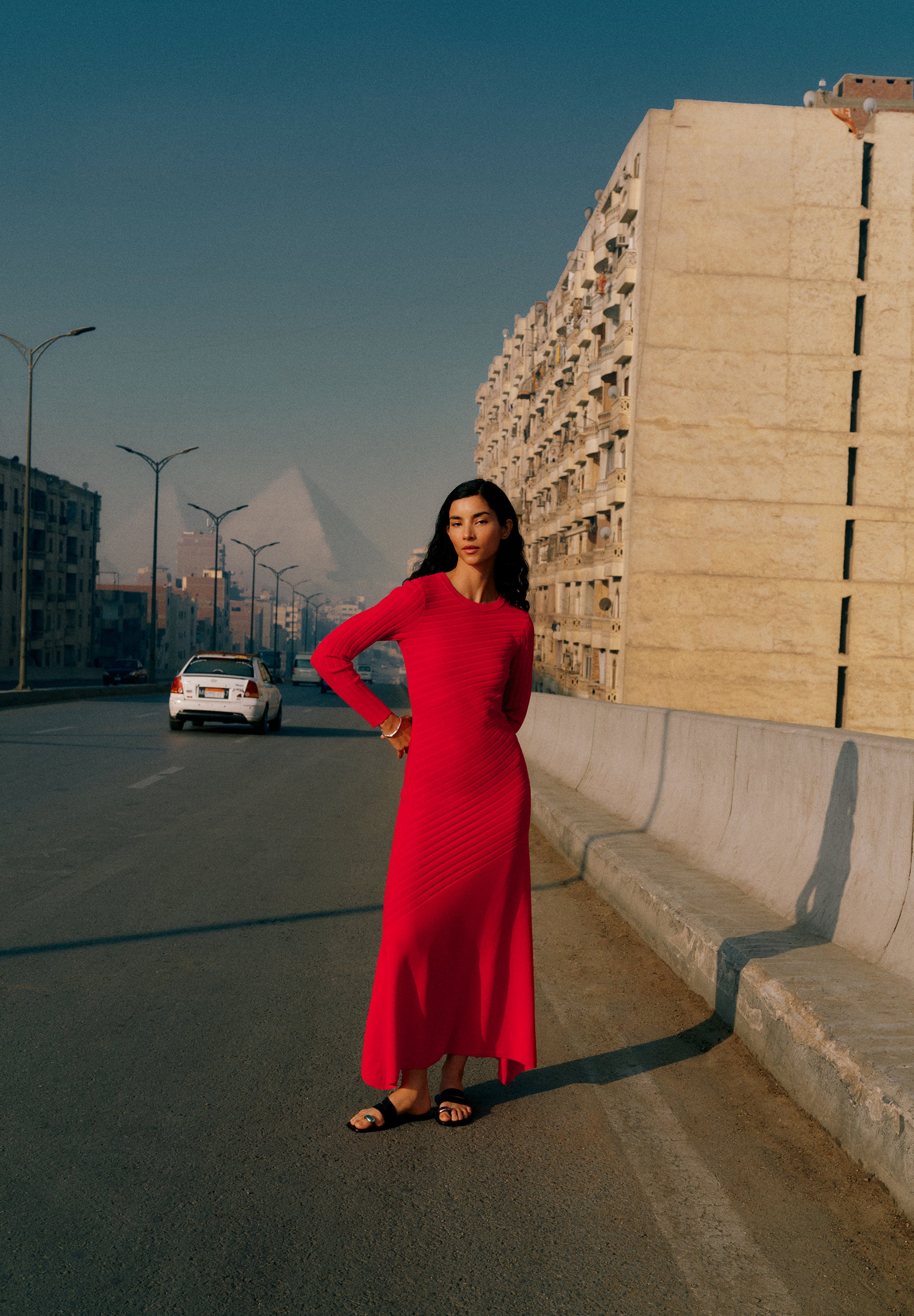 VESTITO A RIGHE IN MAGLIA