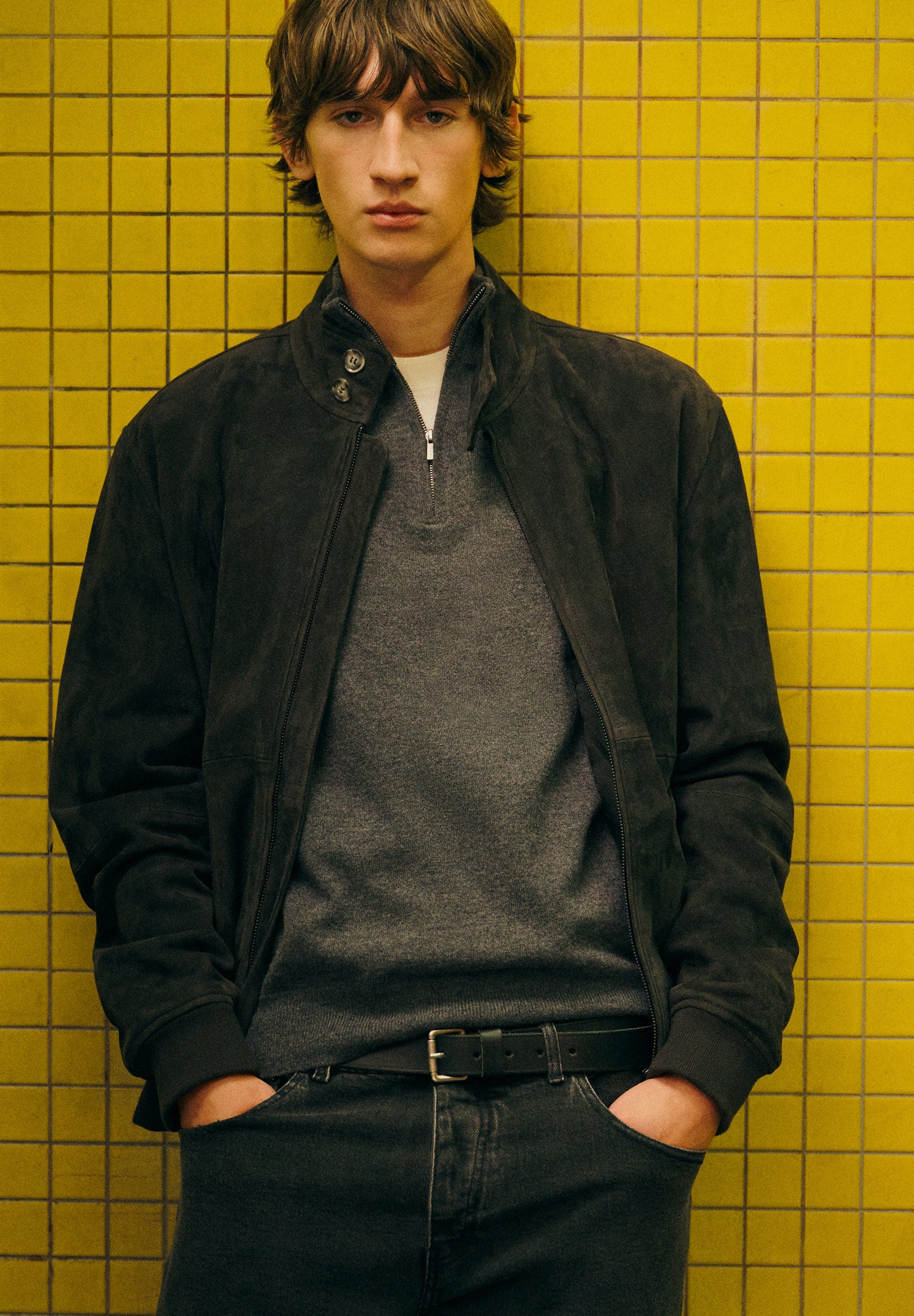 VESTE 100 % CUIR CAPRIN