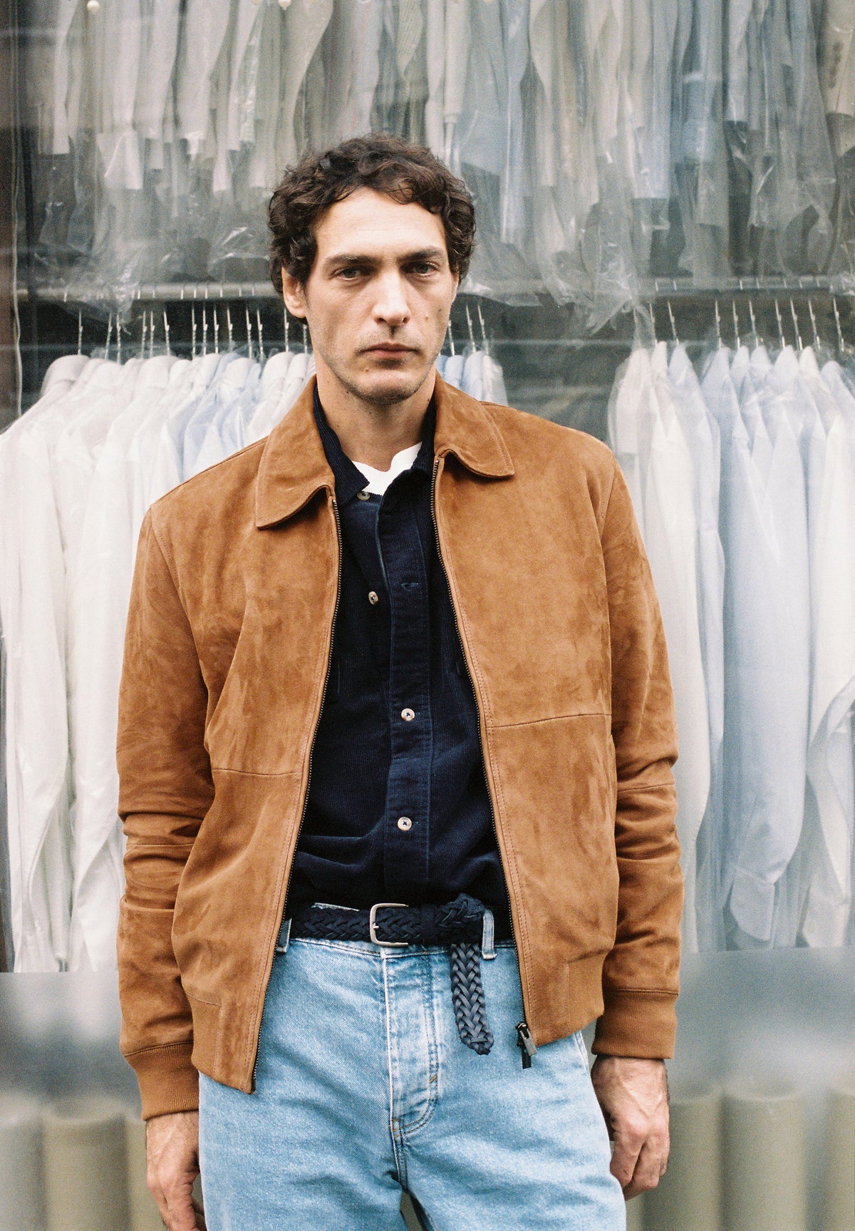 SUEDE BOMBER JACKET