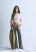 JEANS WITH PAISLEY DETAIL
