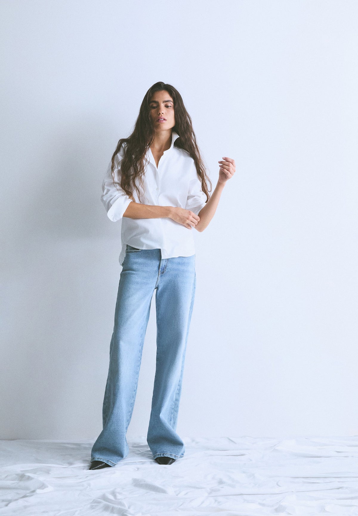 CAMICIA CLASSICA RICAMATA SUL PETTO