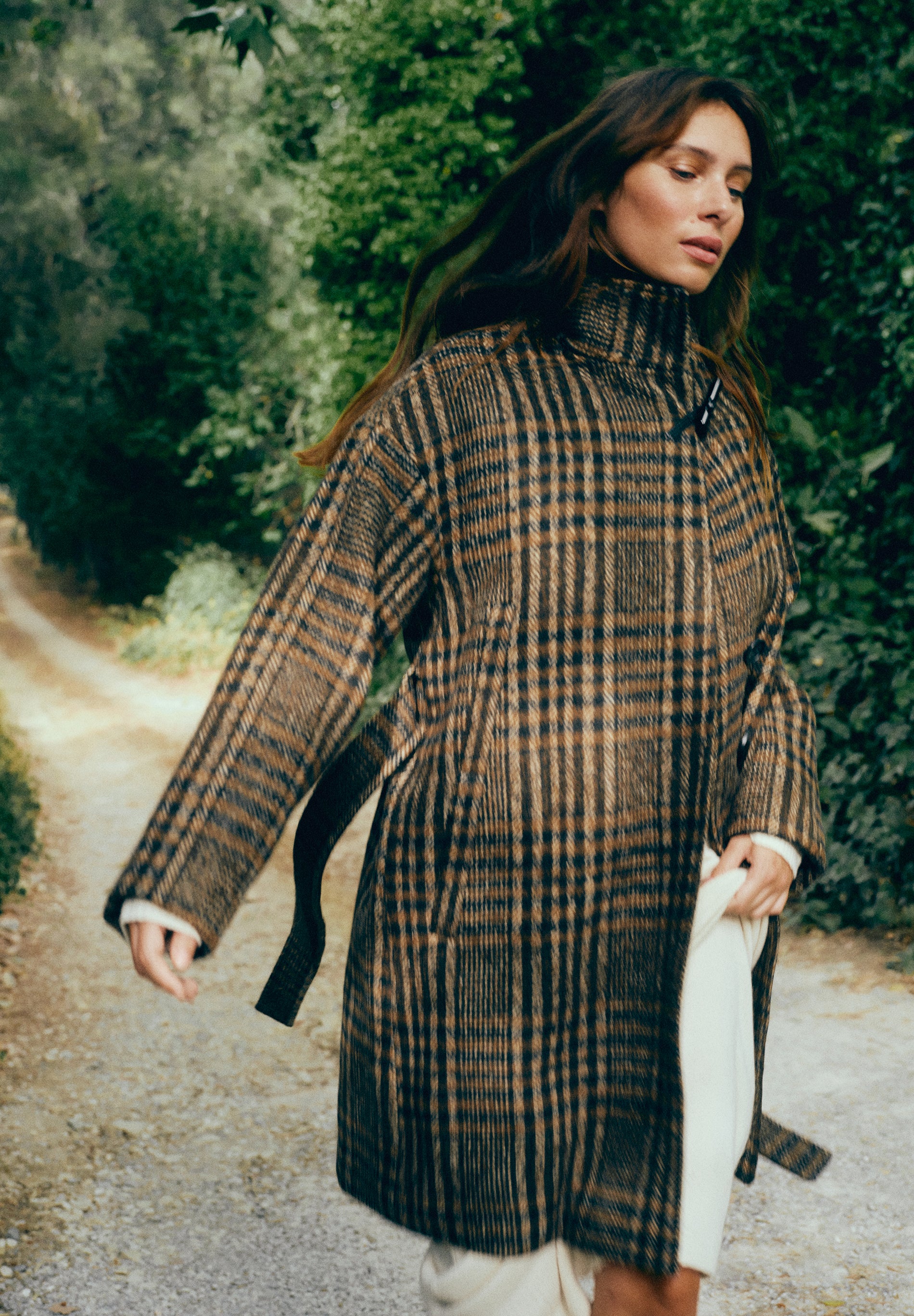 SCBLACKCHECK COAT