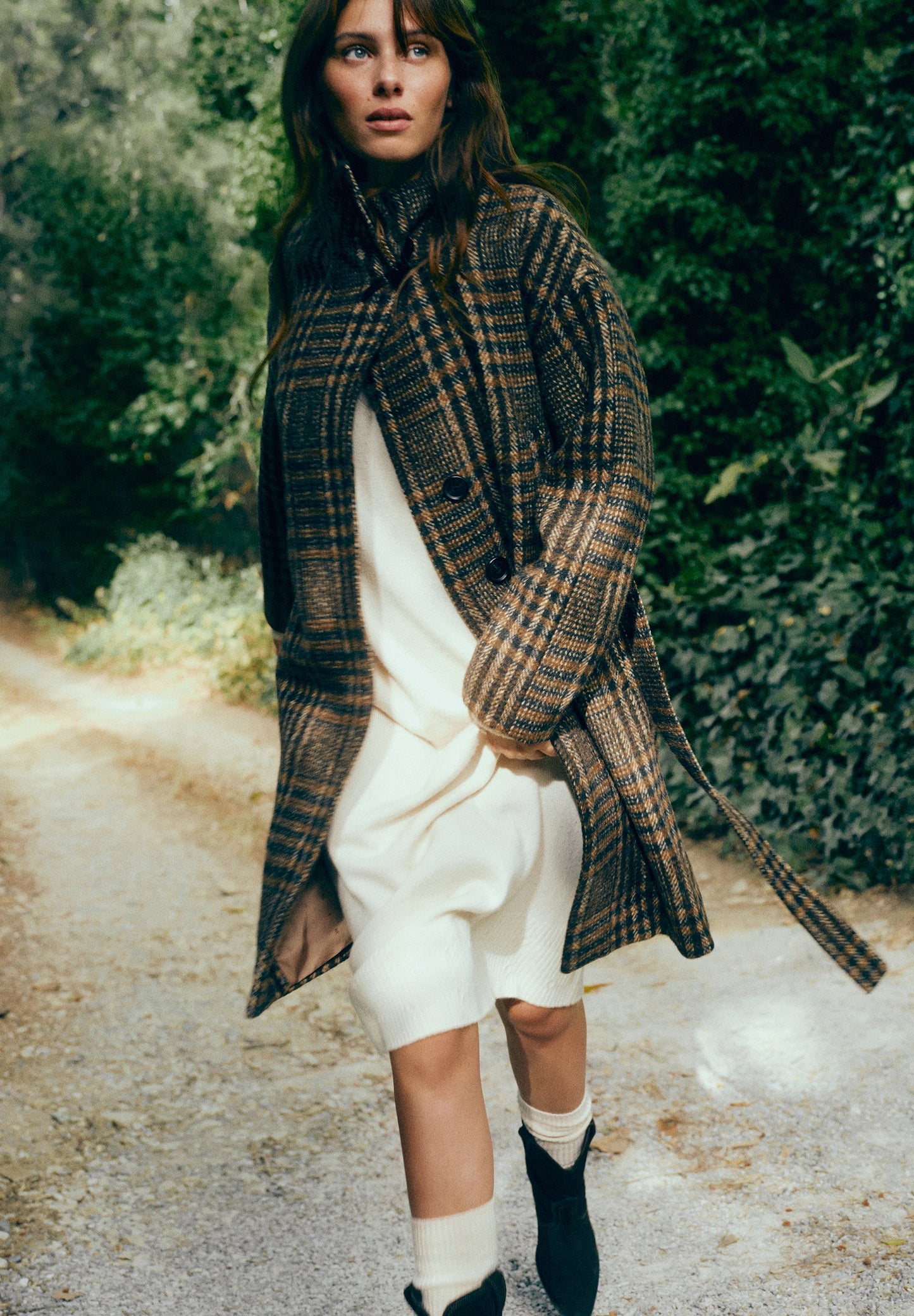 SCBLACKCHECK COAT