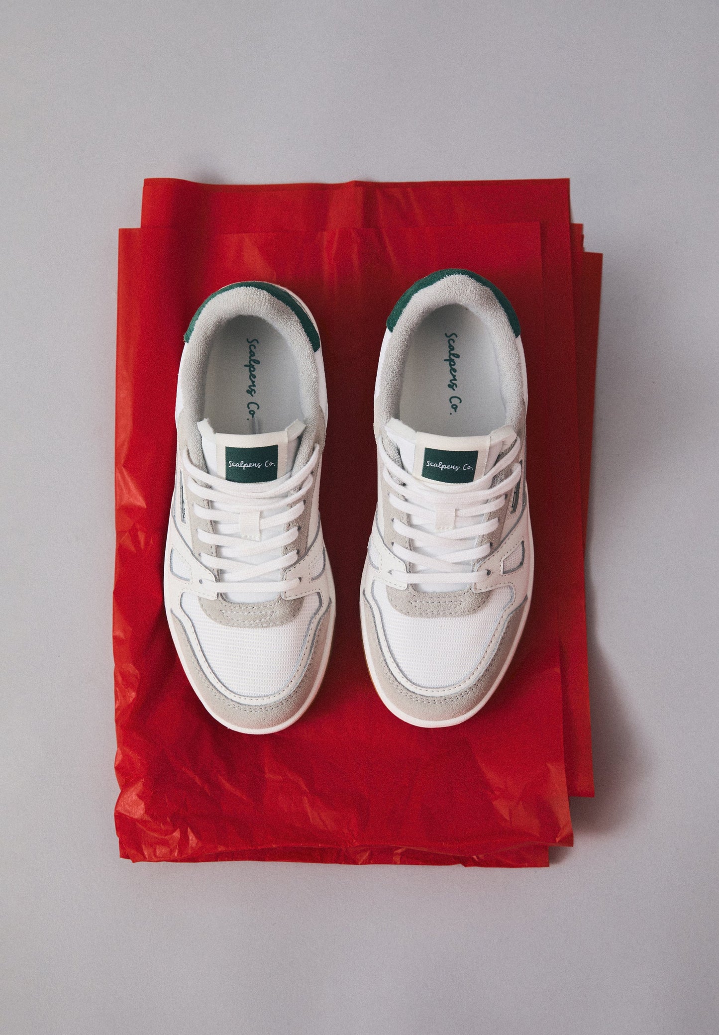 BASKETS CUIR SEMELLE CONTRASTANTE