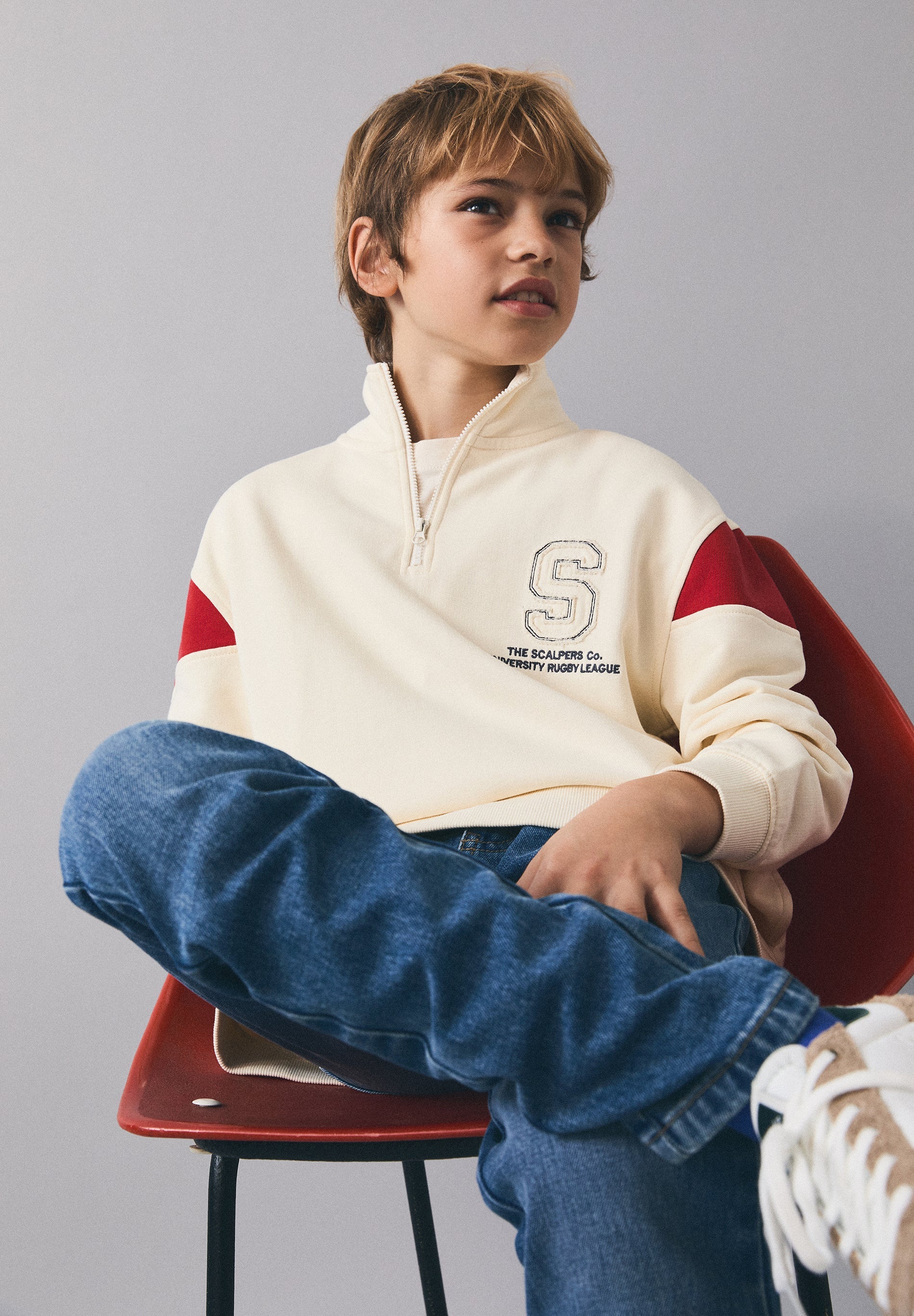 SWEAT COL MONTANT FERMETURE ÉCLAIR