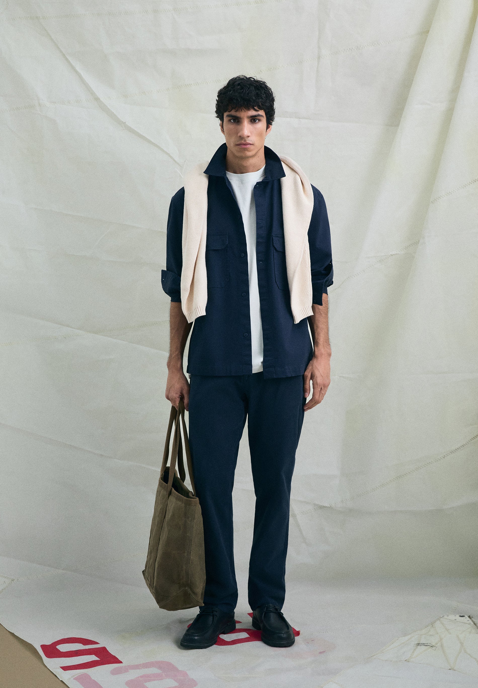 DENIM TROUSERS