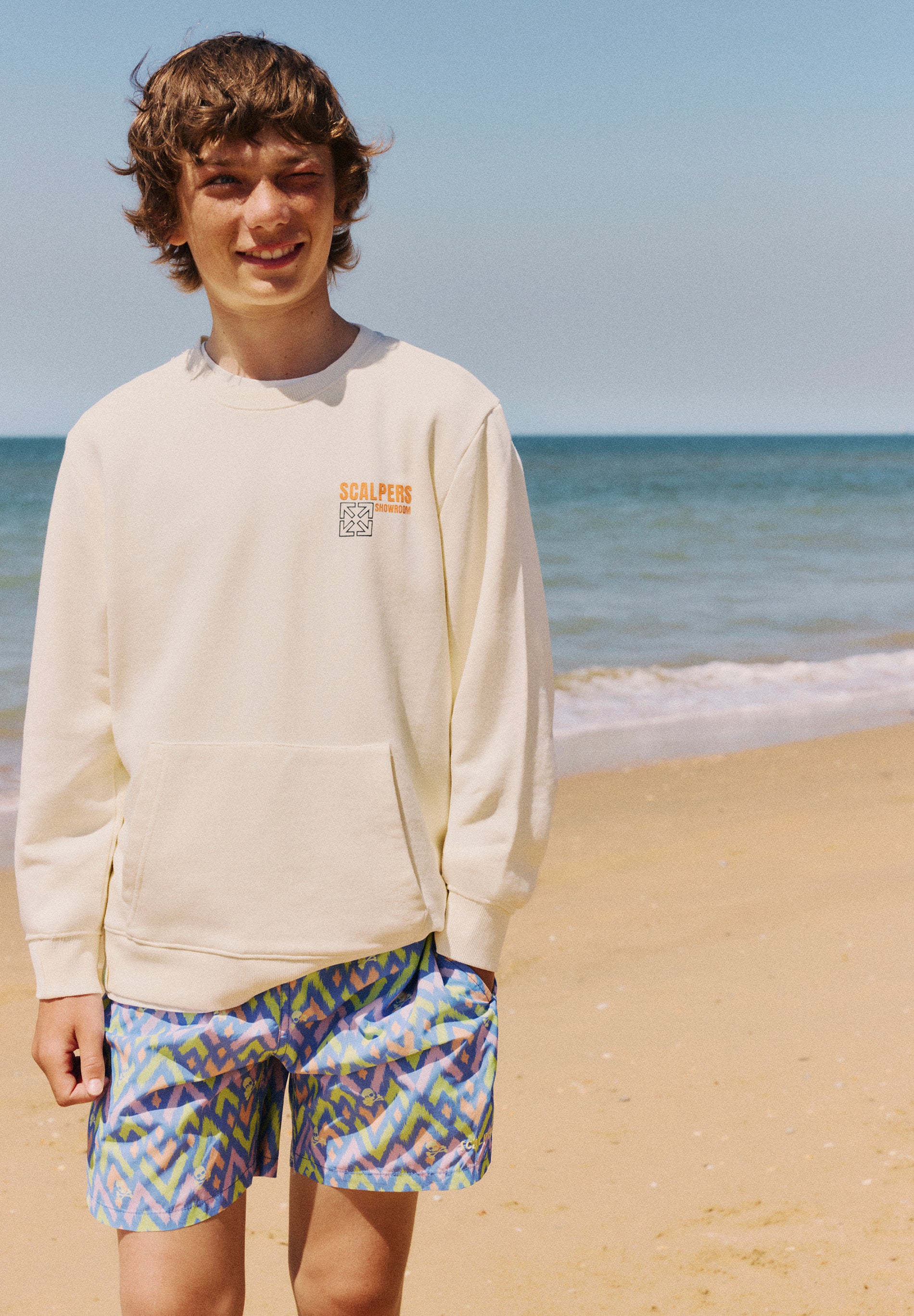 IKAT PRINT SWIMMING TRUNKS