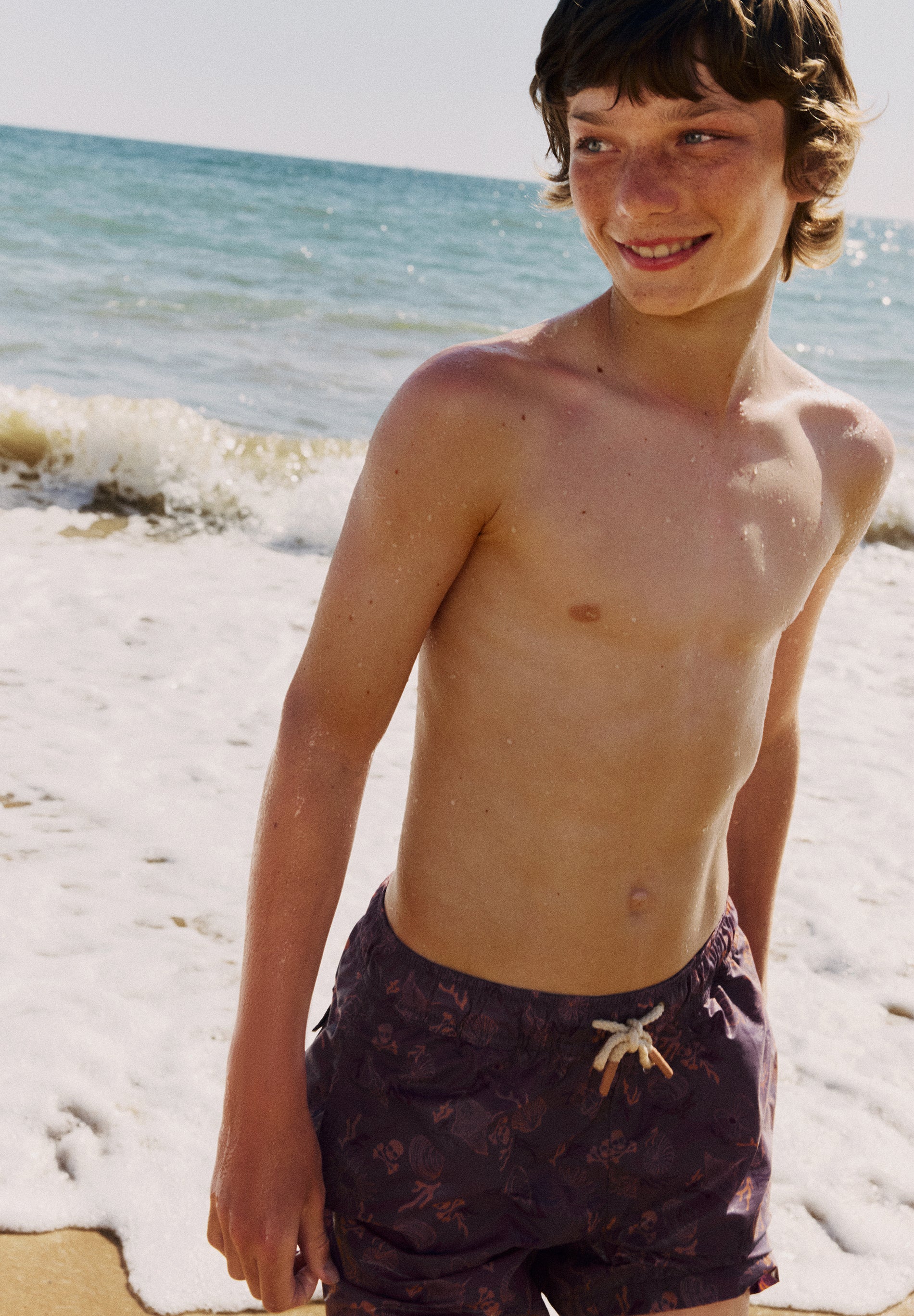 NAUTICAL SWIMMING TRUNKS