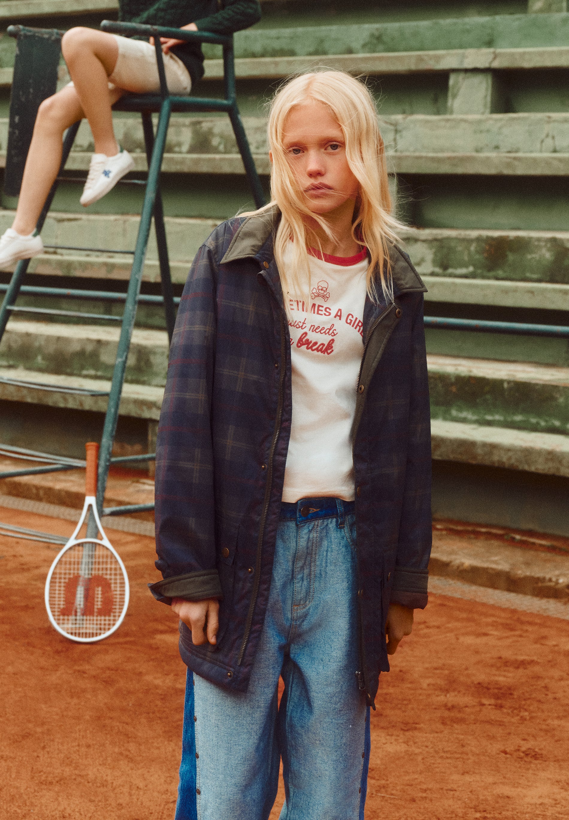 GEWACHSTER KARIERTER CARDIGAN