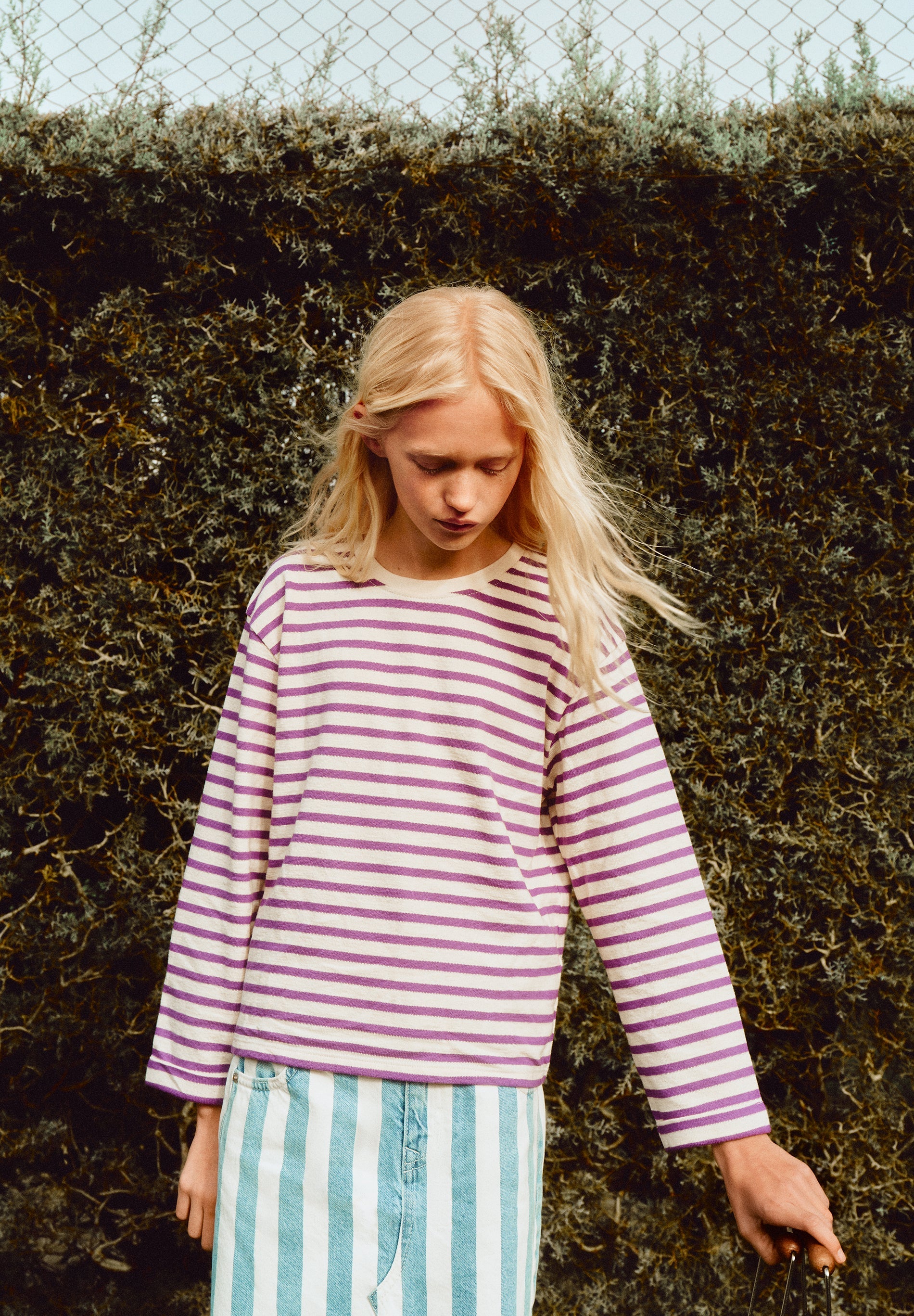 SKULL AND STRIPES T-SHIRT