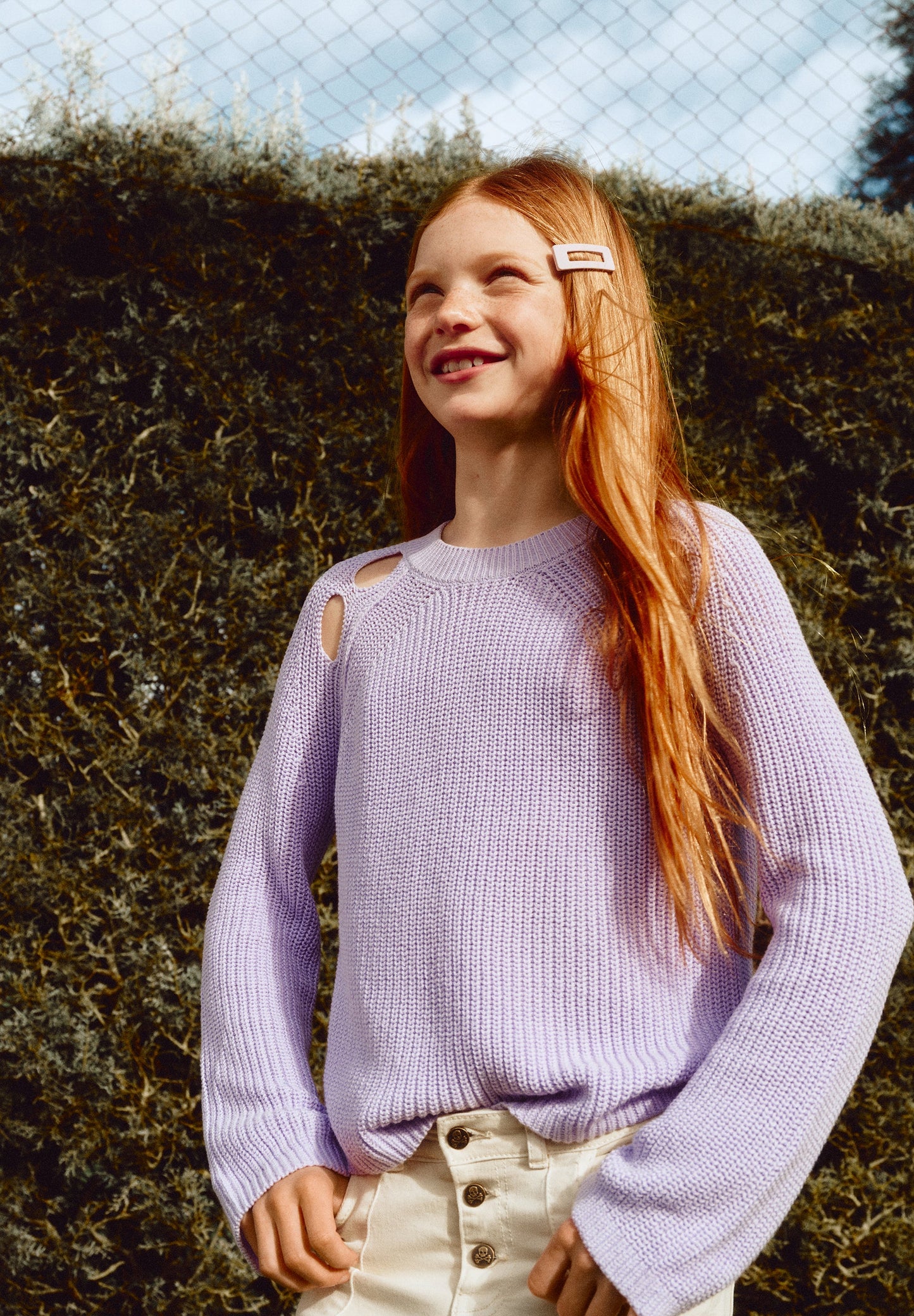 PULL EN MAILLE FENTES