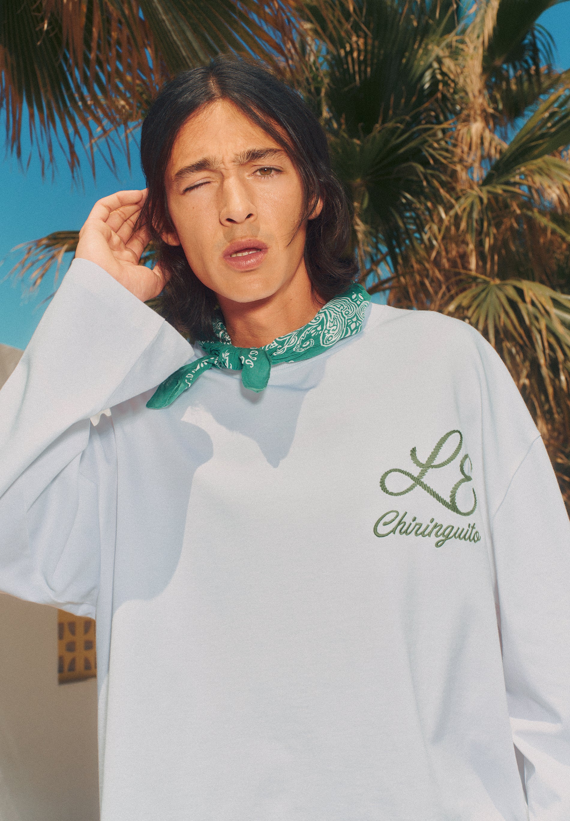 BOXY-T-SHIRT MIT STICKEREI | LE CHIRINGUITO