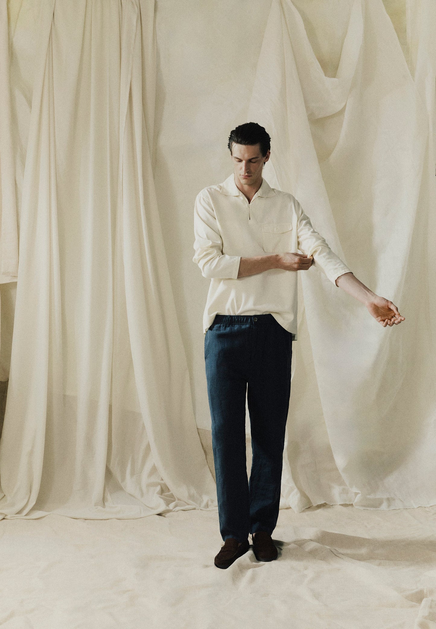 PANTALONI LINO RELAX FIT