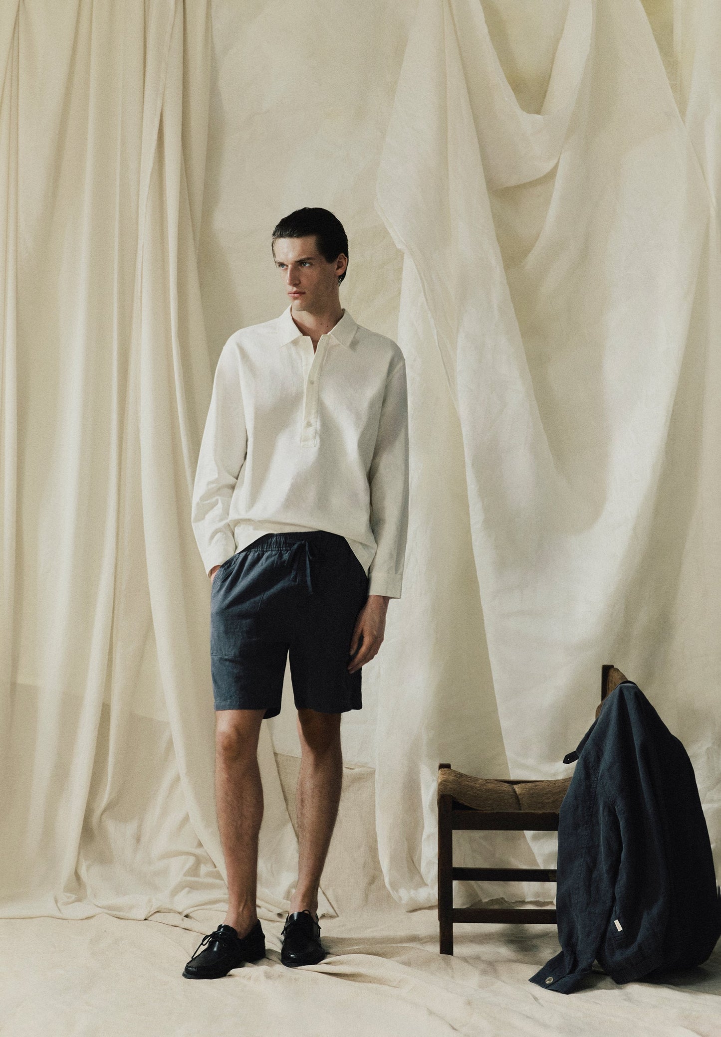 POLOHEMD AUS LEINEN IM LOOSE-FIT