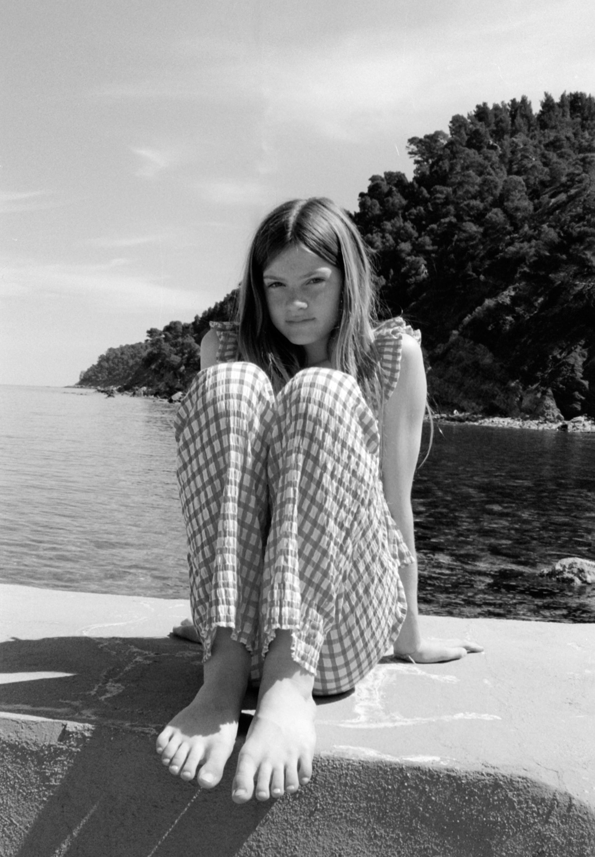RELAXED FIT GINGHAM TROUSERS