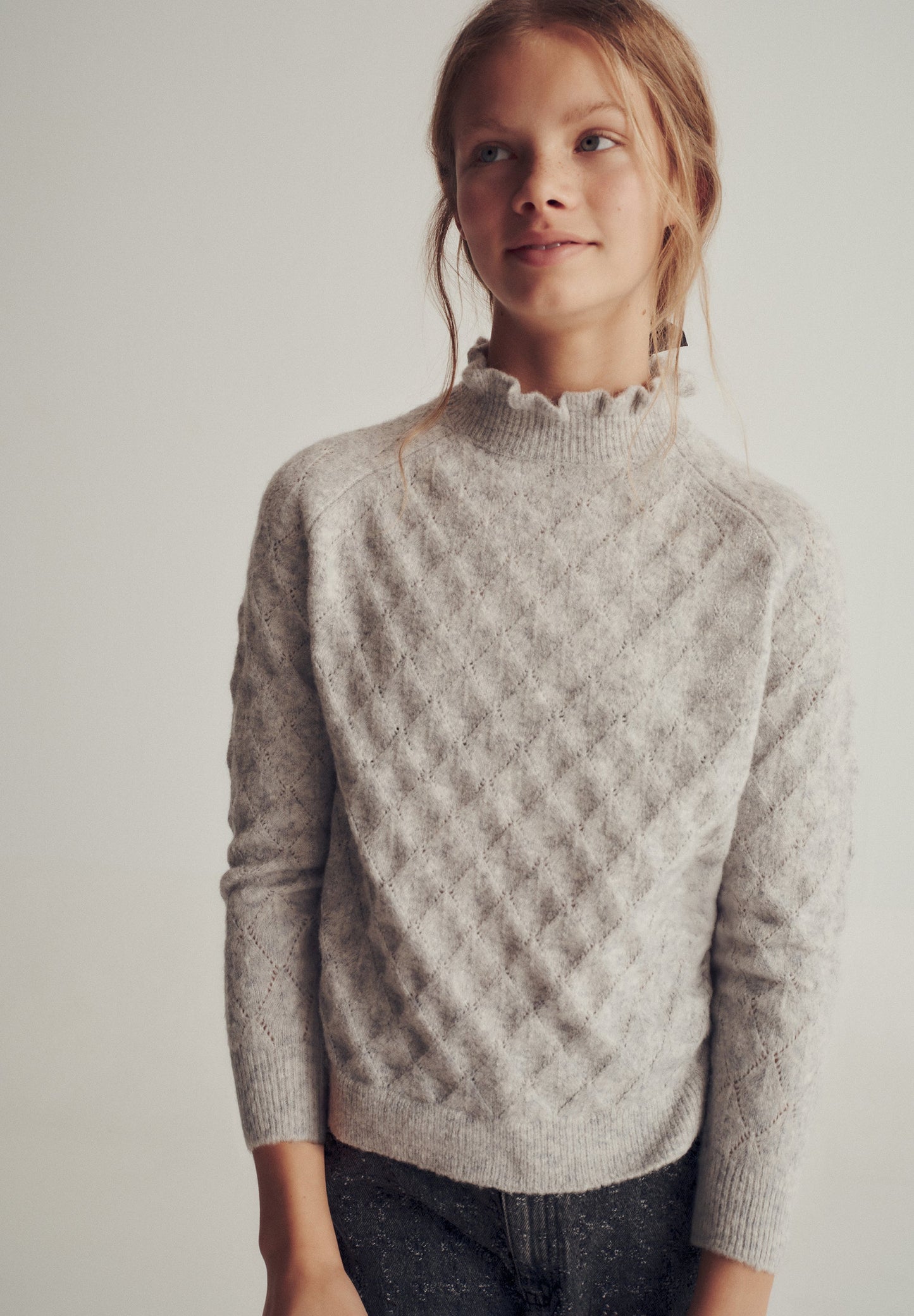 PULL LAINE MÉRINOS COL MONTANT