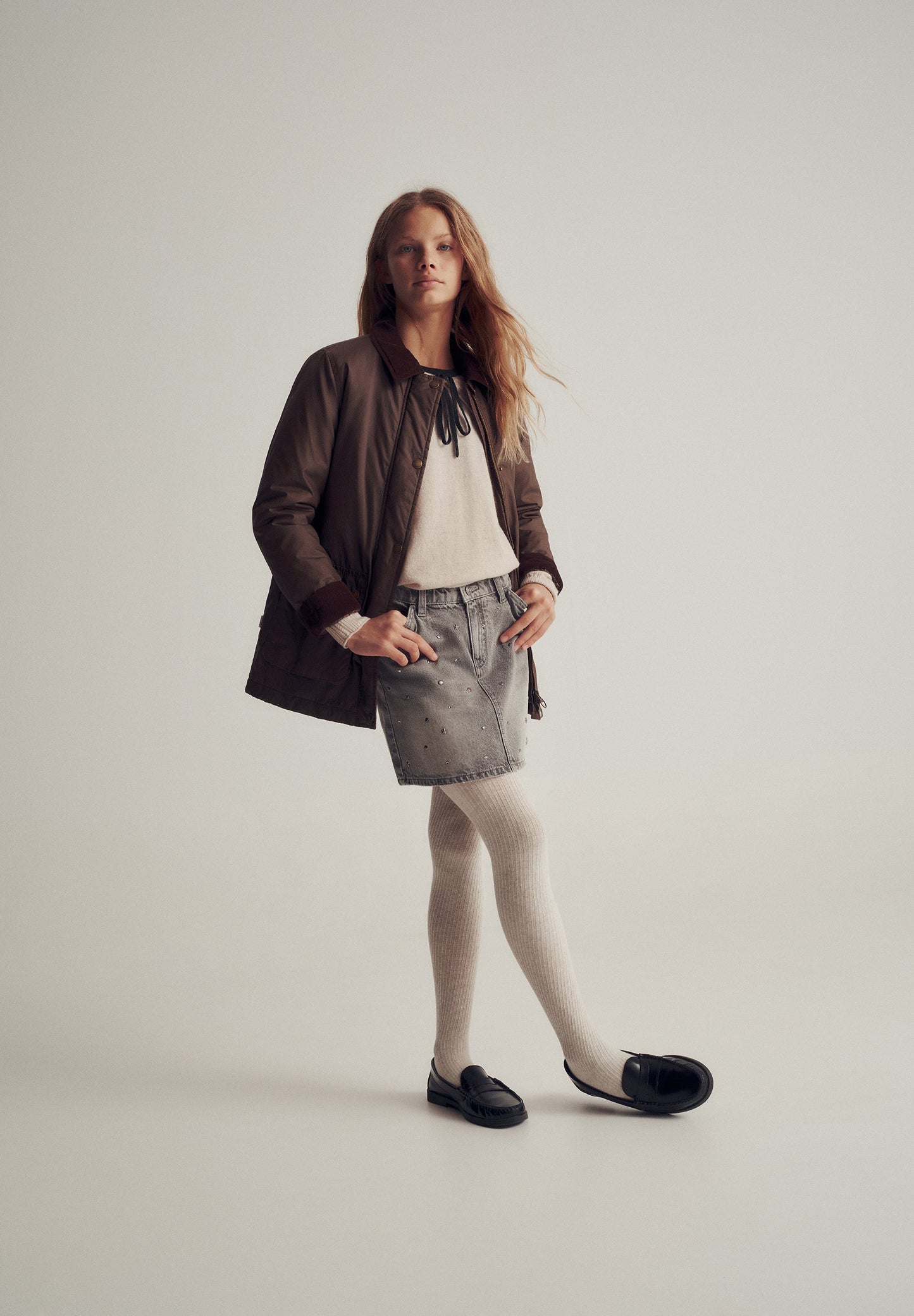 CONTRAST COLLAR JACKET