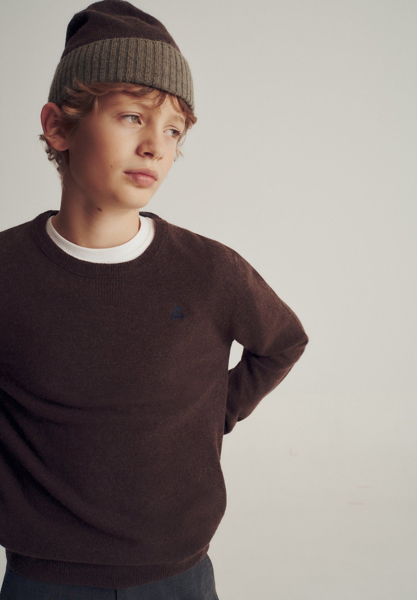 WOOL SWEATER WITH SKULL