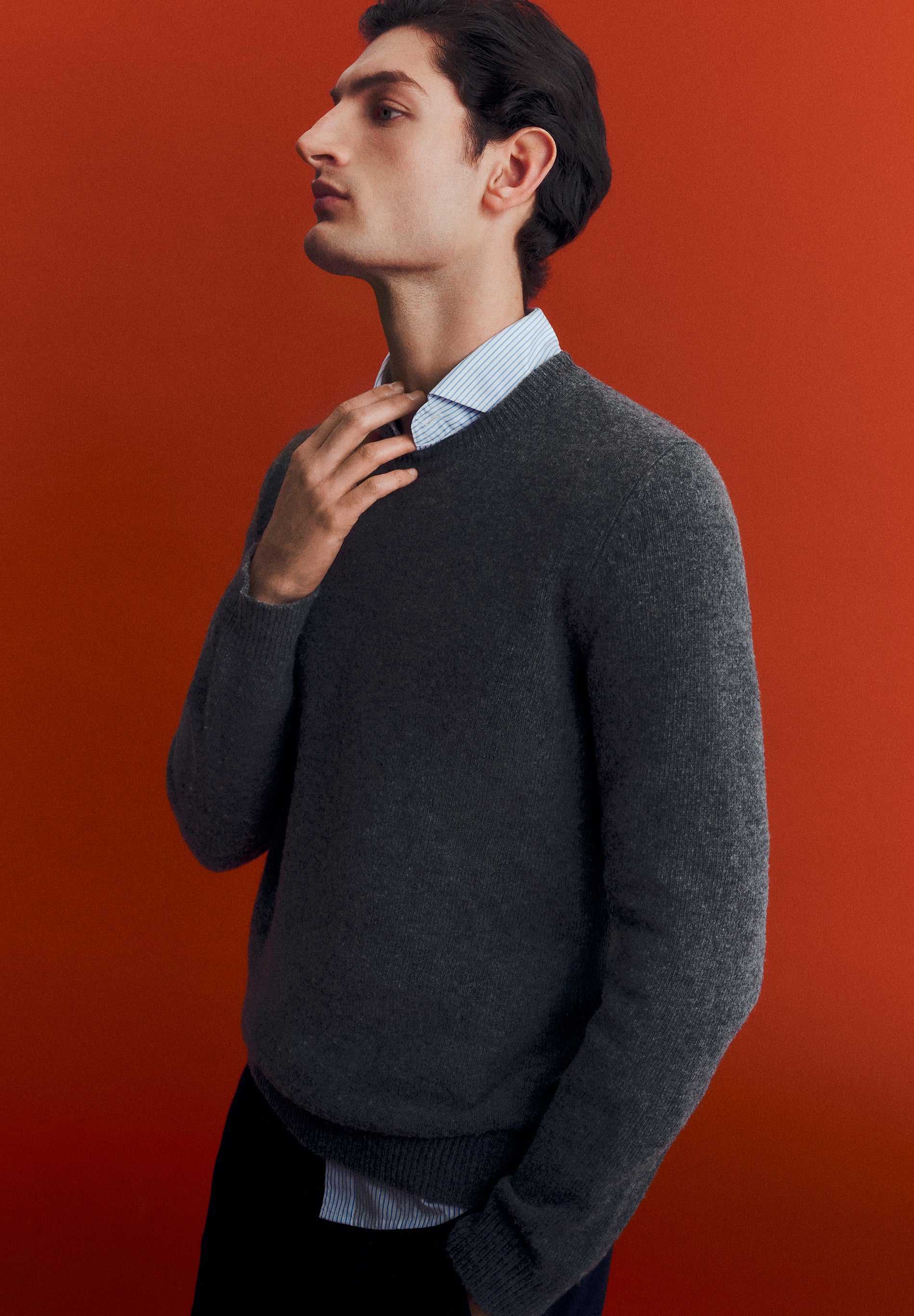 WOOL SWEATER WITH LOGO