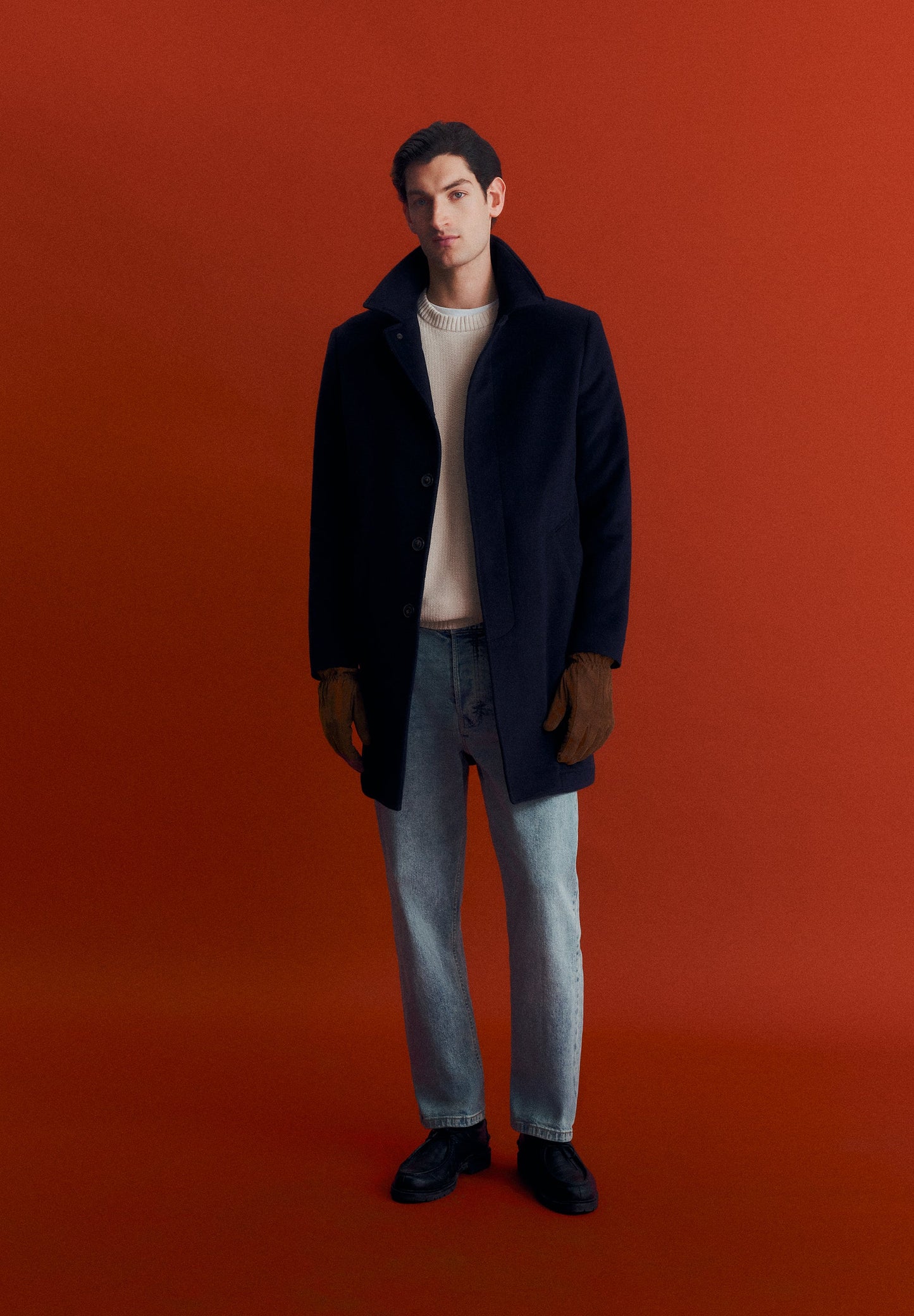 MANTEAU LONG MÉLANGE LAINE