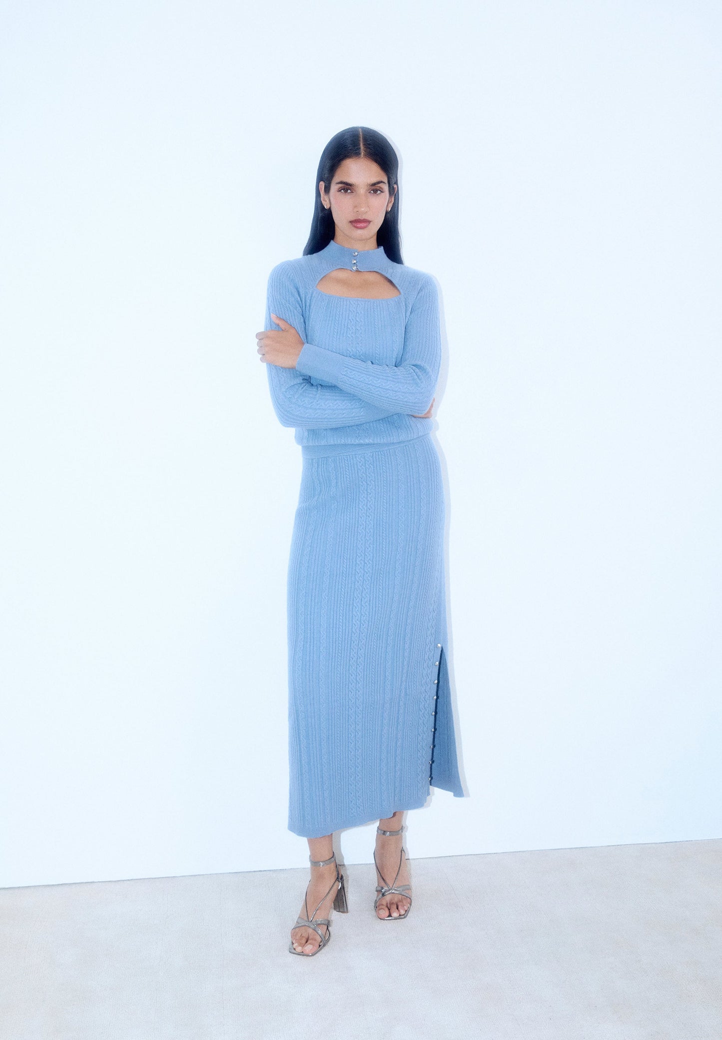 SCBUTBRAIDKNIT SKIRT