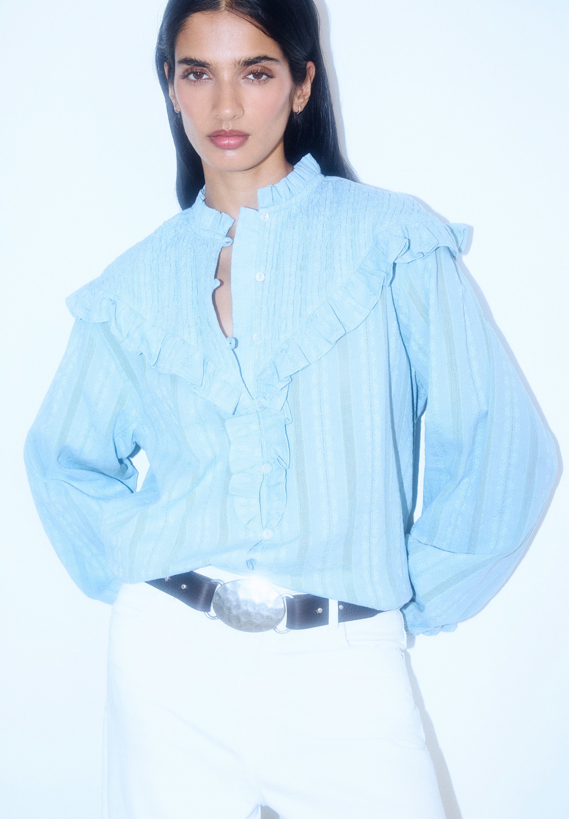 SCSMOCKRUFFLE SHIRT