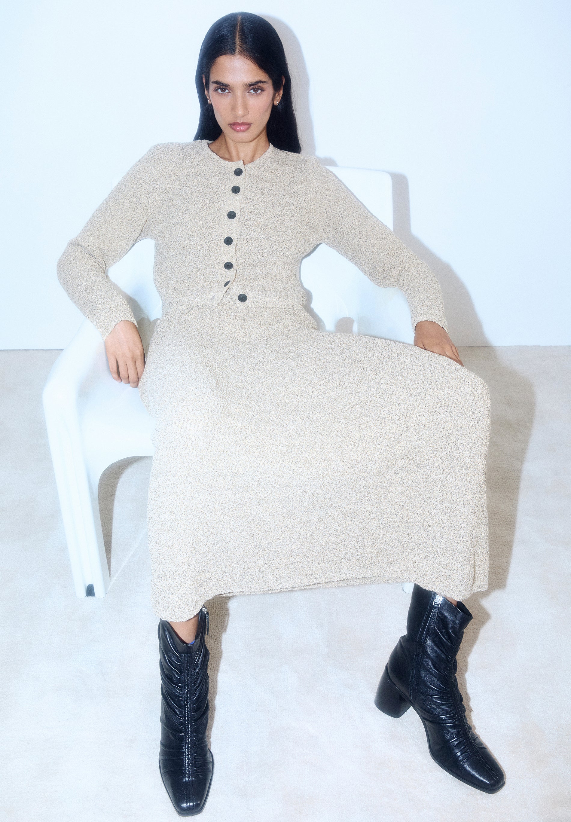 LONG KNIT SKIRT