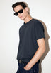 T-SHIRT AUS SCHWERER BAUMWOLLE