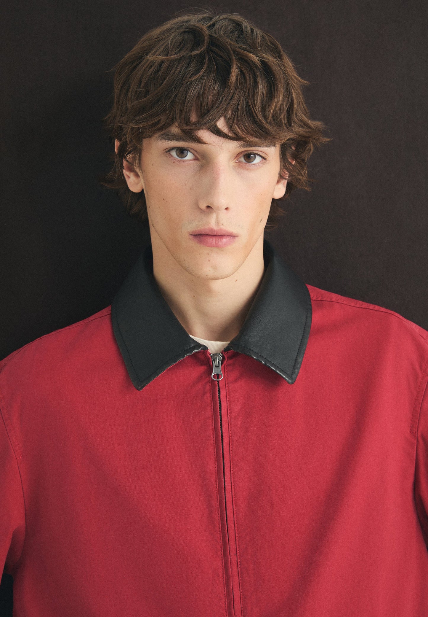 GIACCA BOMBER COLLO A CONTRASTO