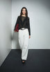 CONTRAST SEAM JEANS