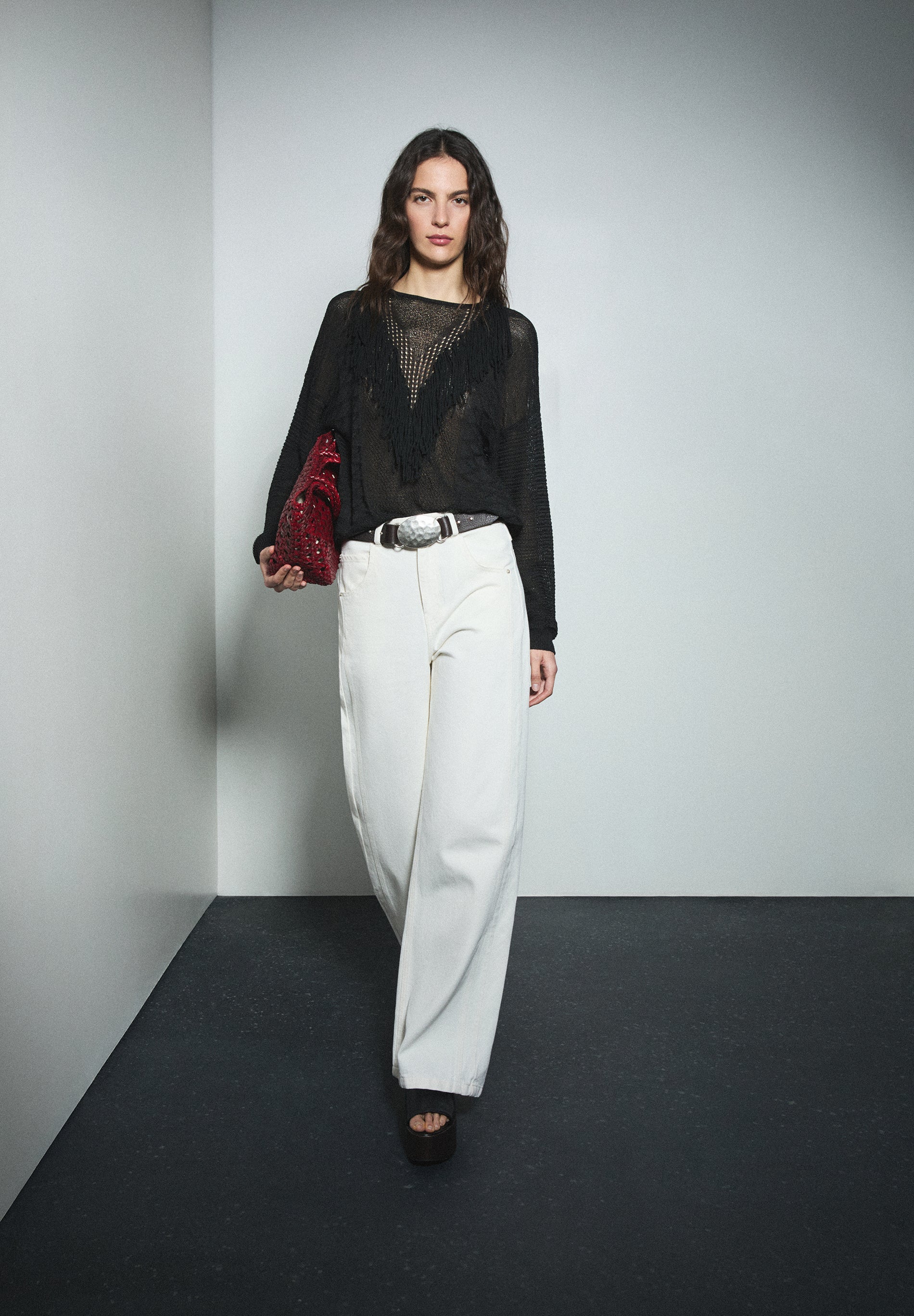 JEANS CUCITURE A CONTRASTO