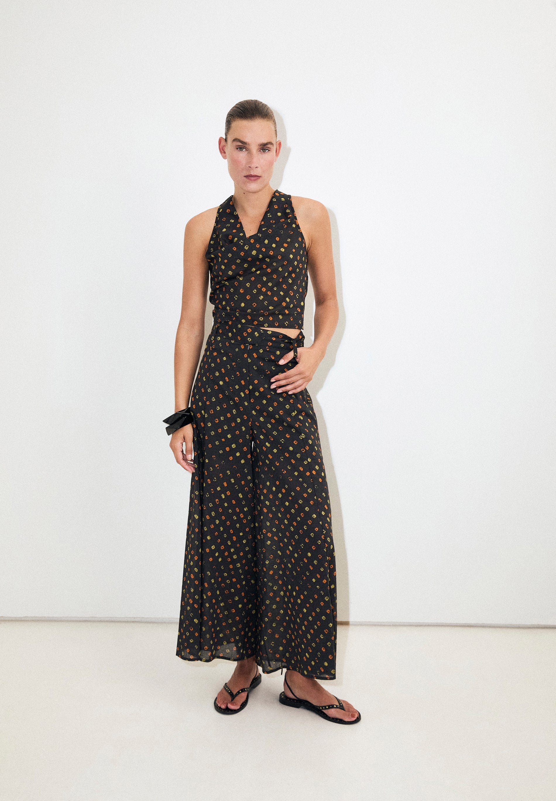 PANTALON IMPRIMÉ 100 % COTON
