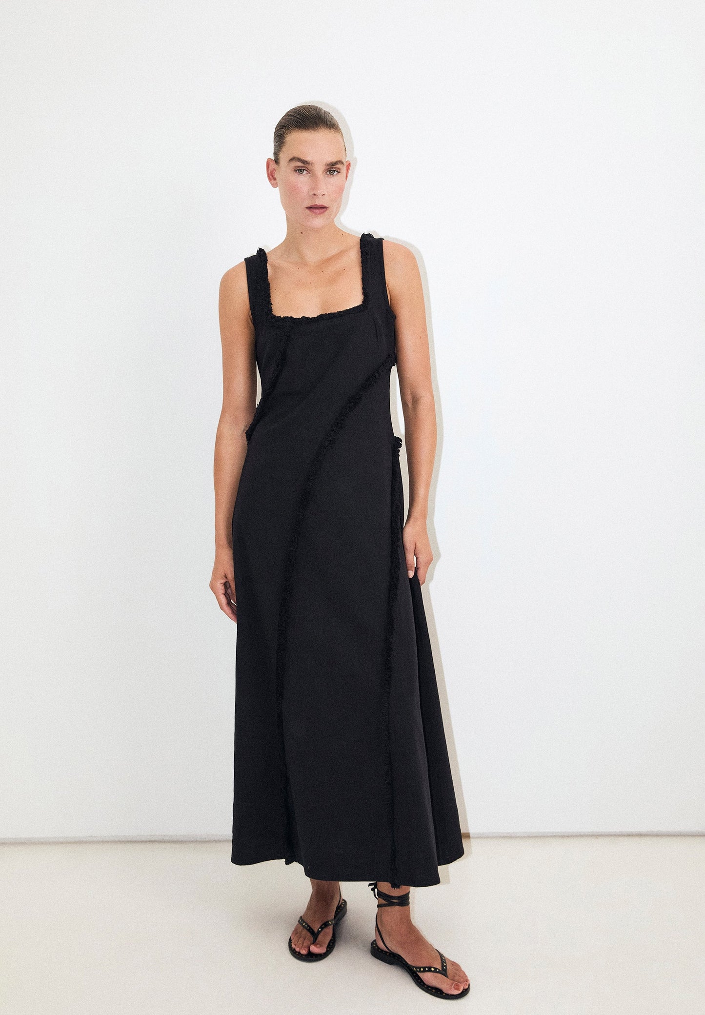 ROBE FRANGES SURPIQÛRES