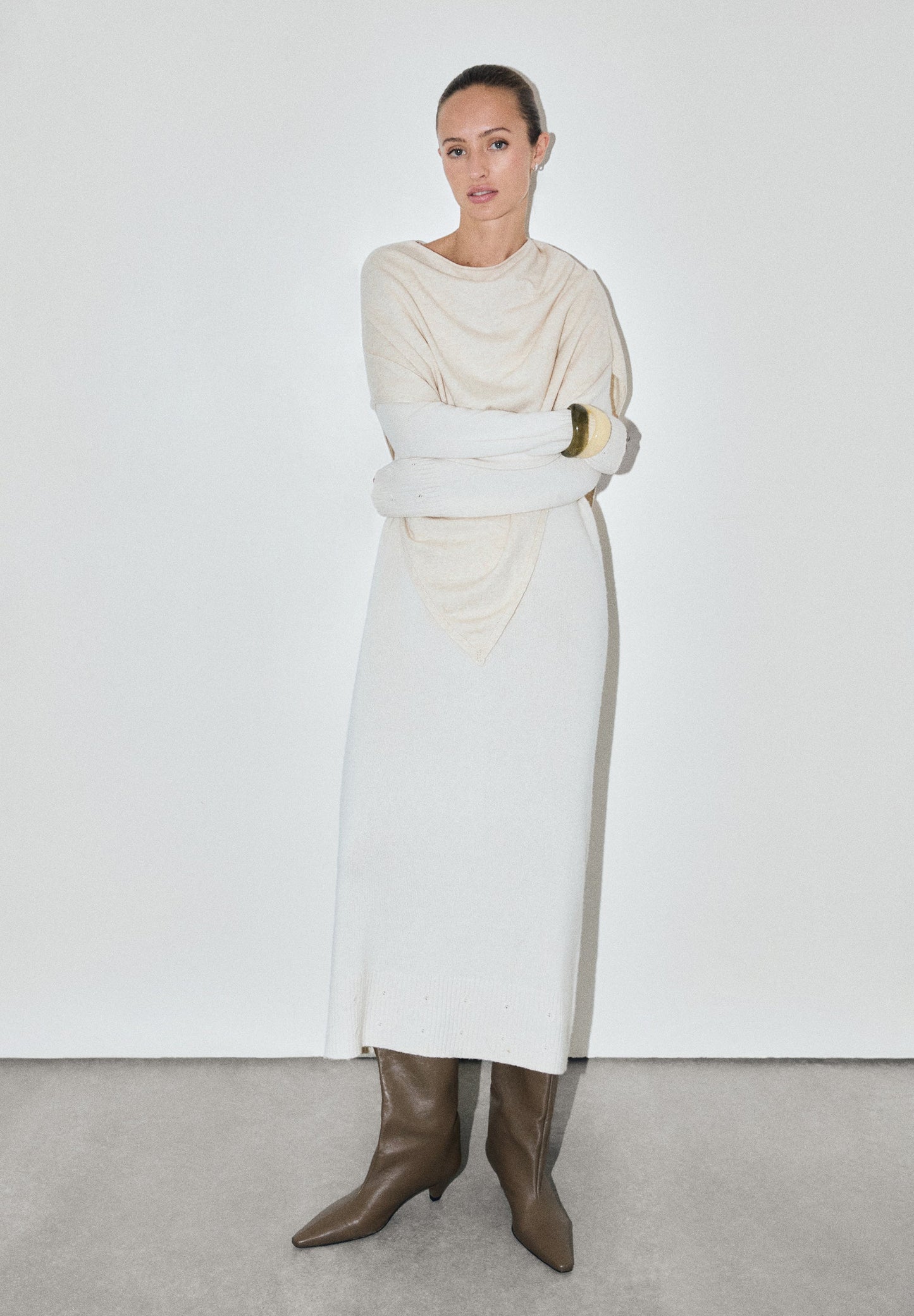 ROBE MAILLE AMPLE MIDI