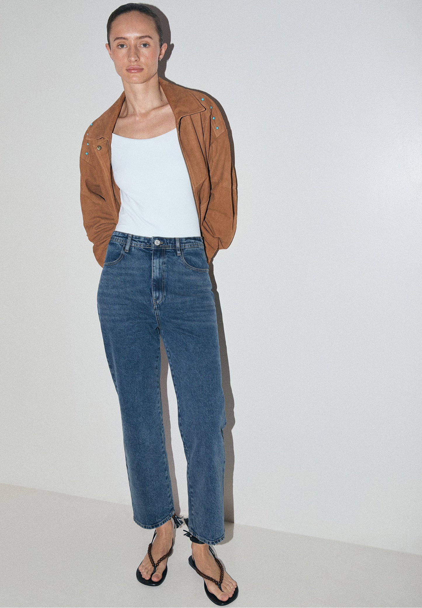 JEANS BOTTONI POSTERIORI