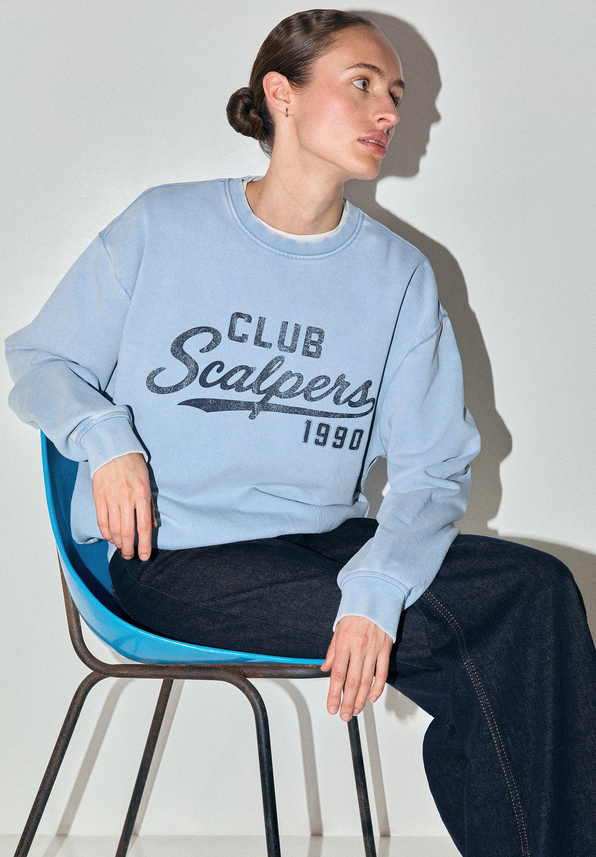 SWEATSHIRT WITH FADED PRINT