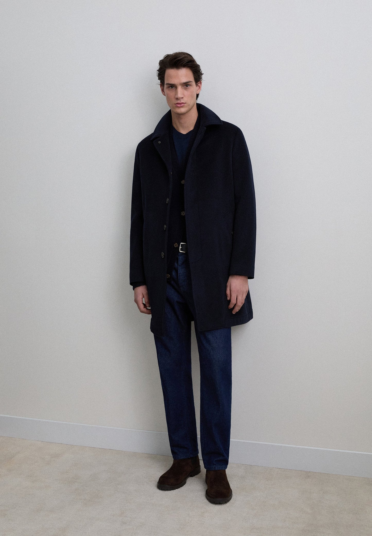 LONG WOOL BLEND COAT