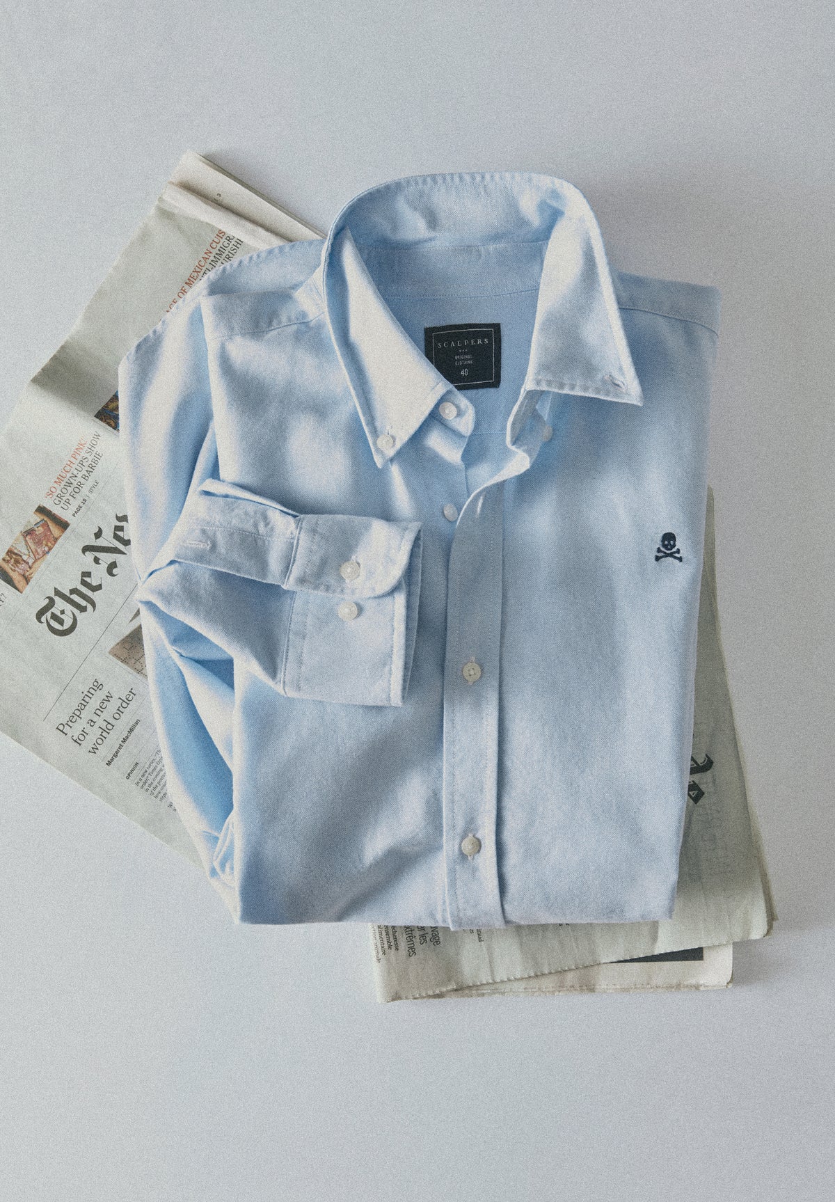 CAMICIA OXFORD TESCHIO A CONTRASTO
