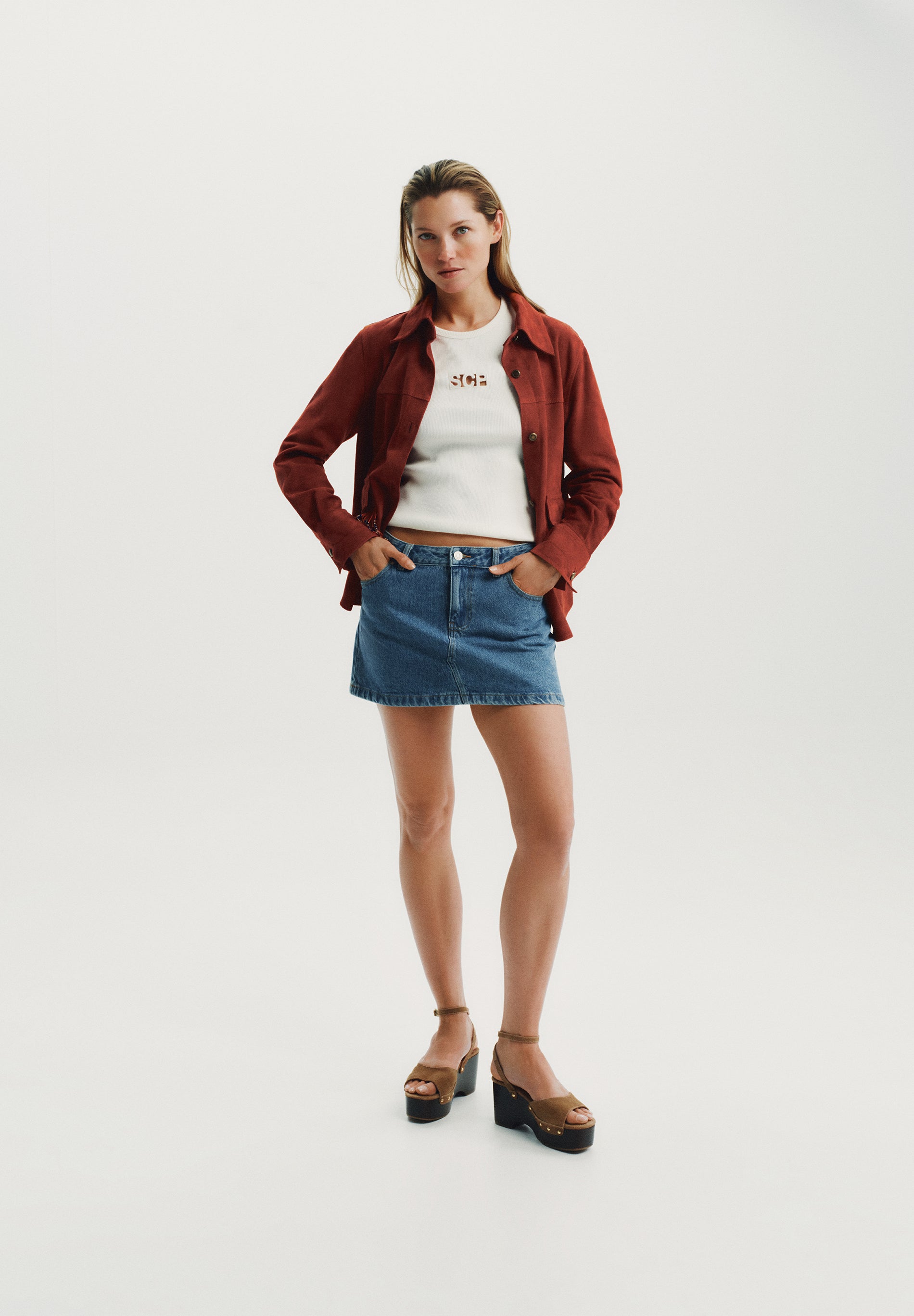 MINIROCK AUS DENIM