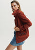 CARDIGAN AUS WILDLEDER MT PERLEN