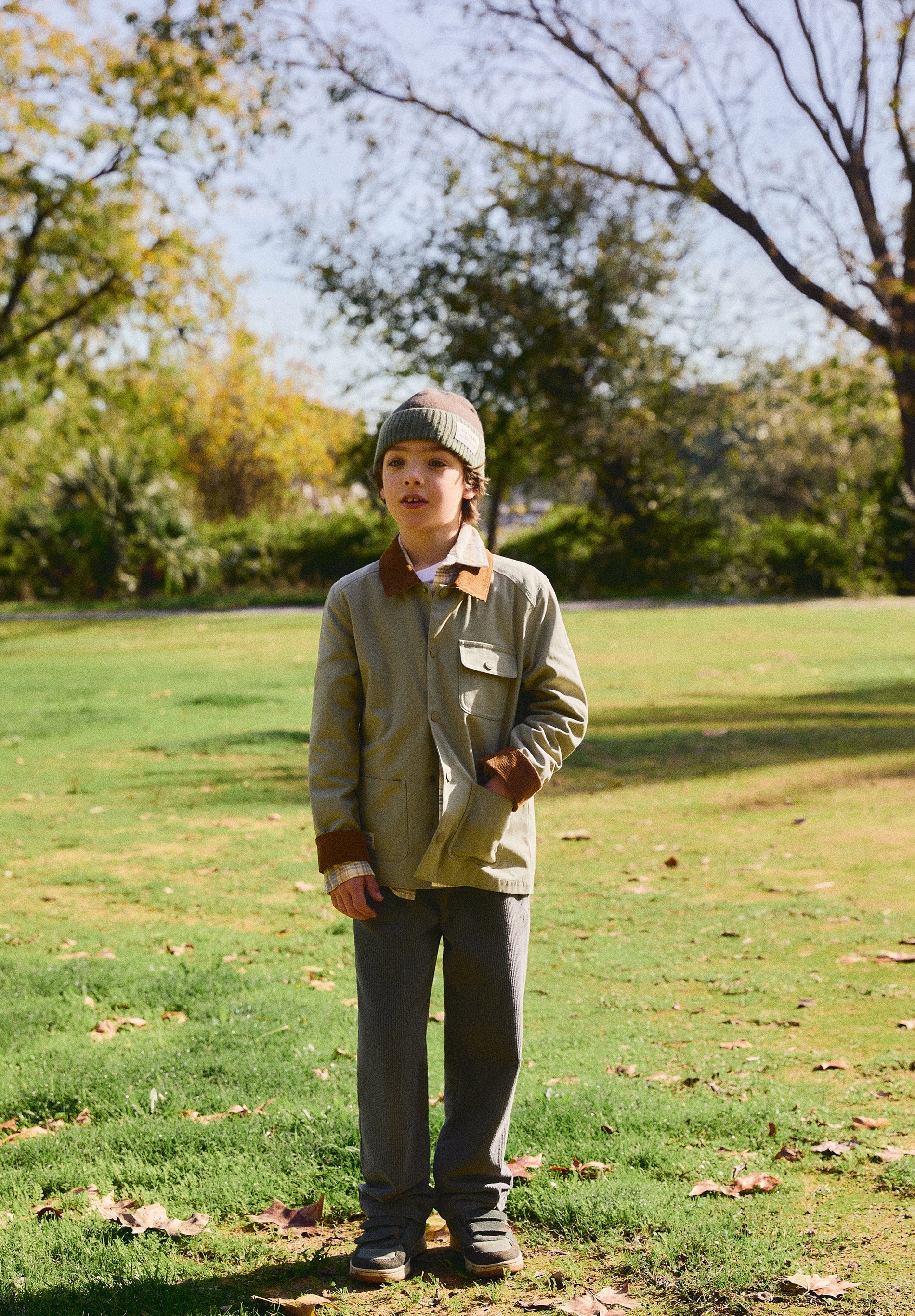 STRAIGHT CUT CORDUROY TROUSERS