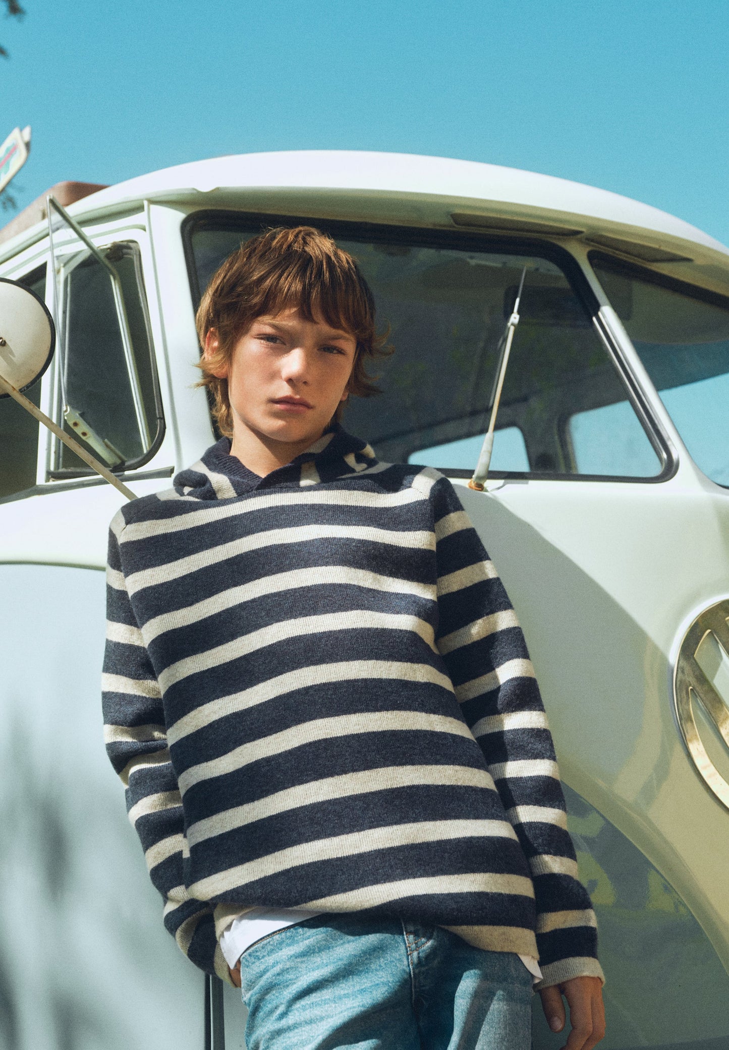 PULL MAILLE RAYURES SKULL