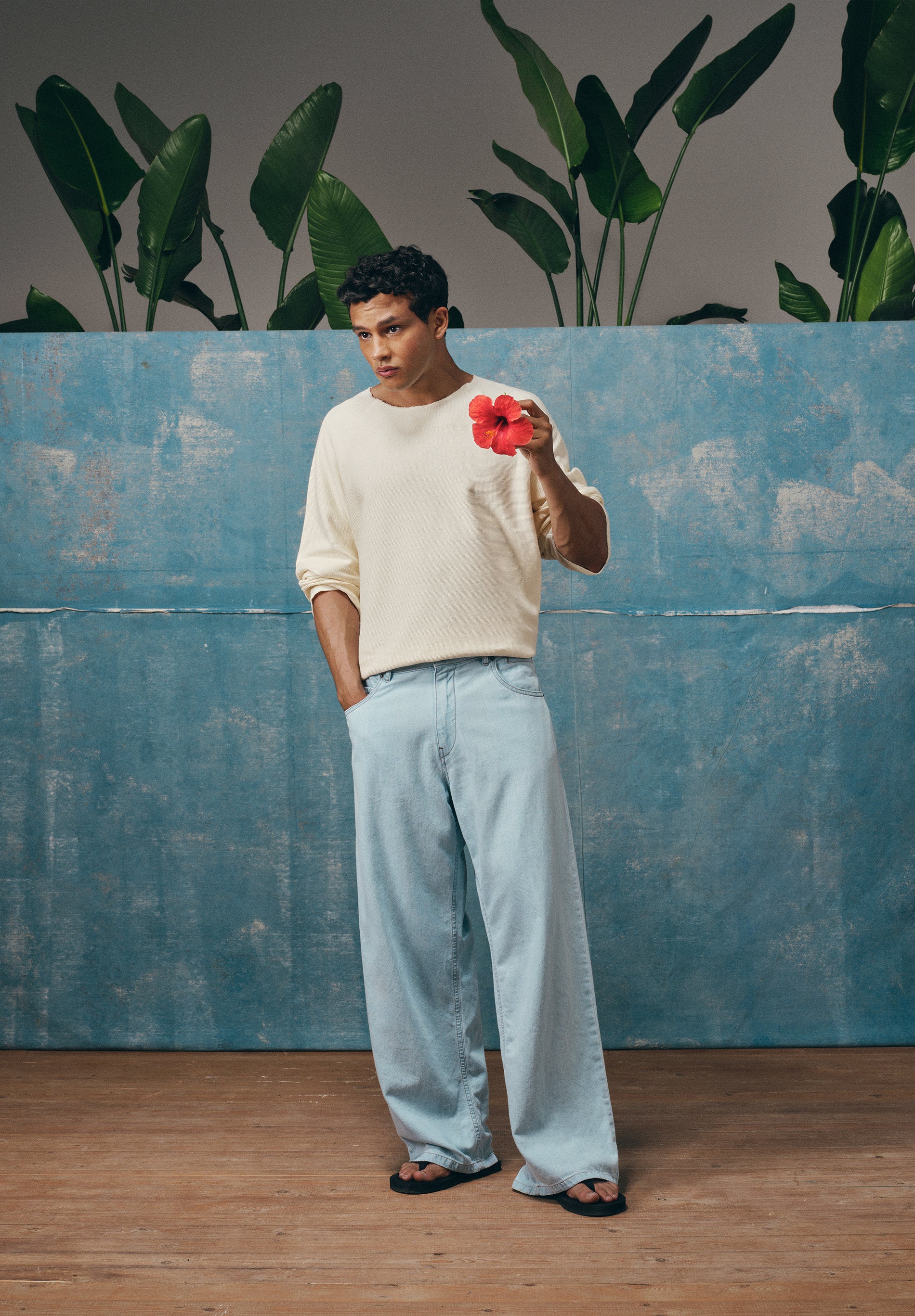 PULLOVER MIT WAFFELSTRUKTUR