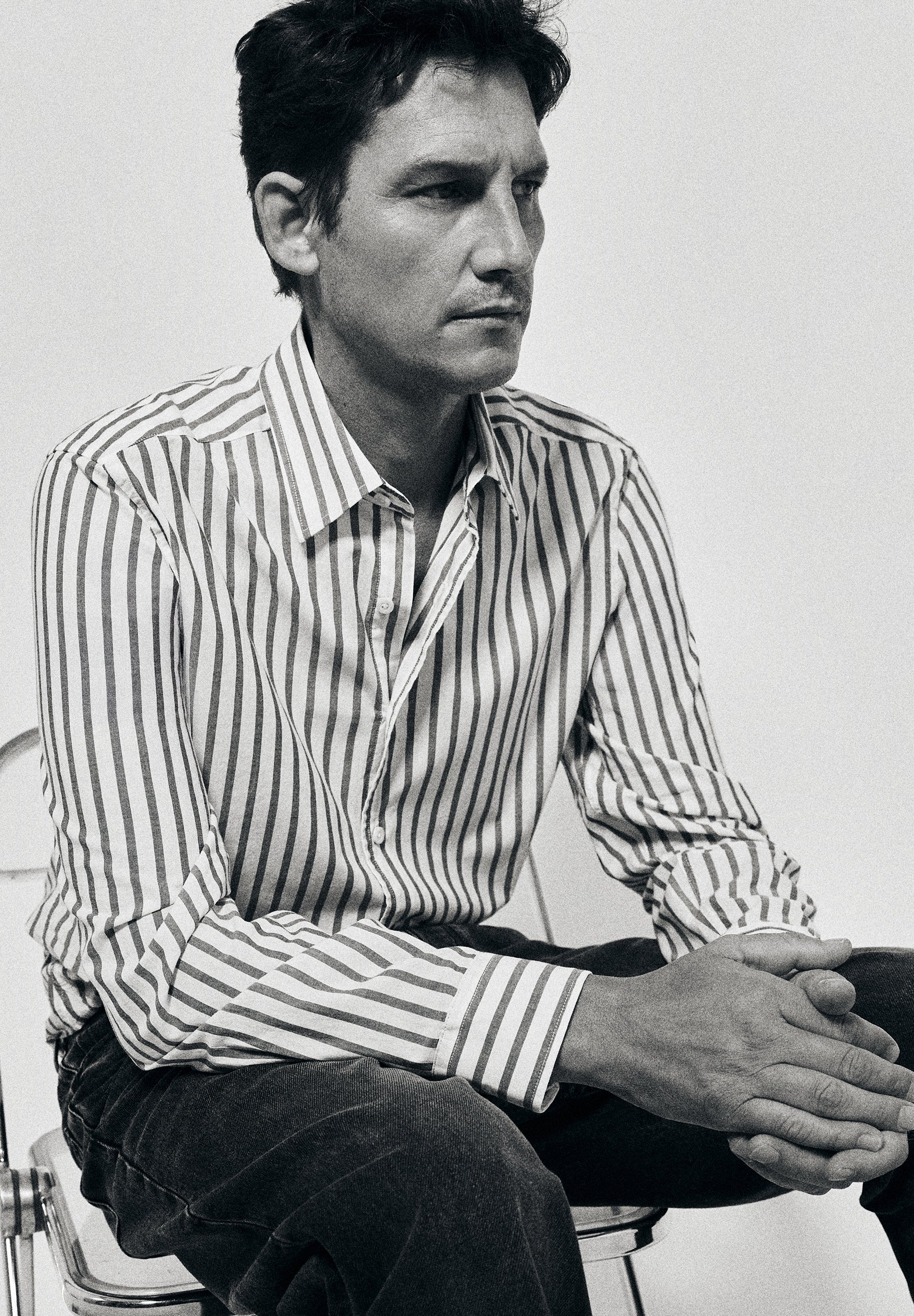 CAMICIA RIGHE COTONE REGULAR FIT