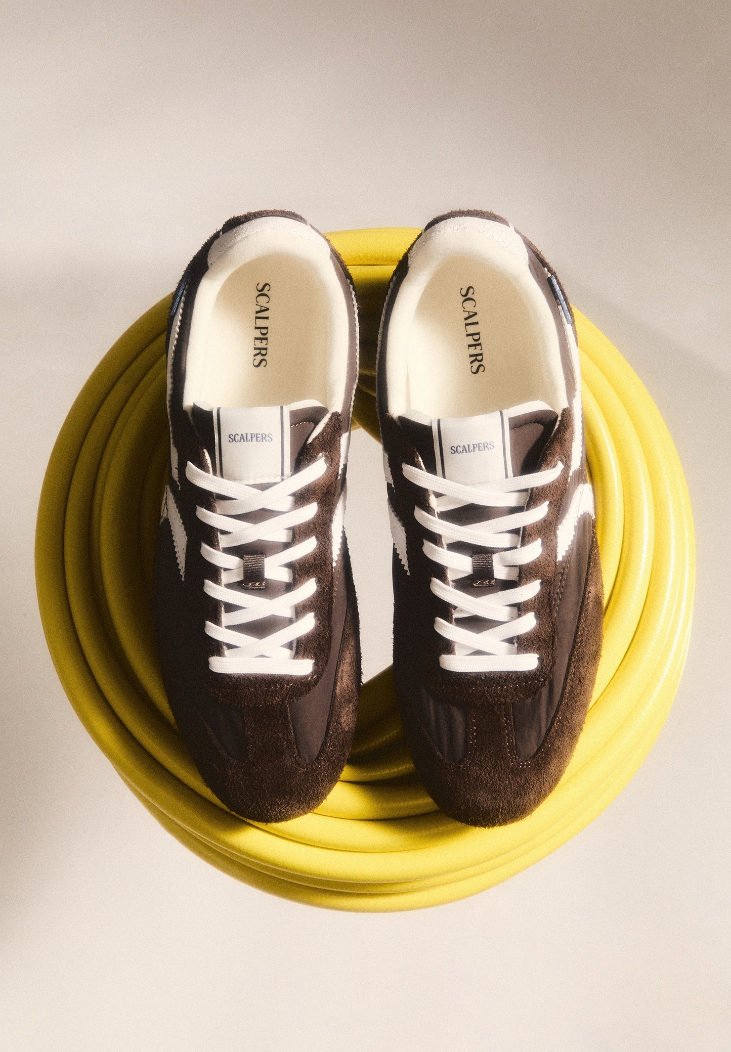 SUEDE COMBINATION RETRO SNEAKERS