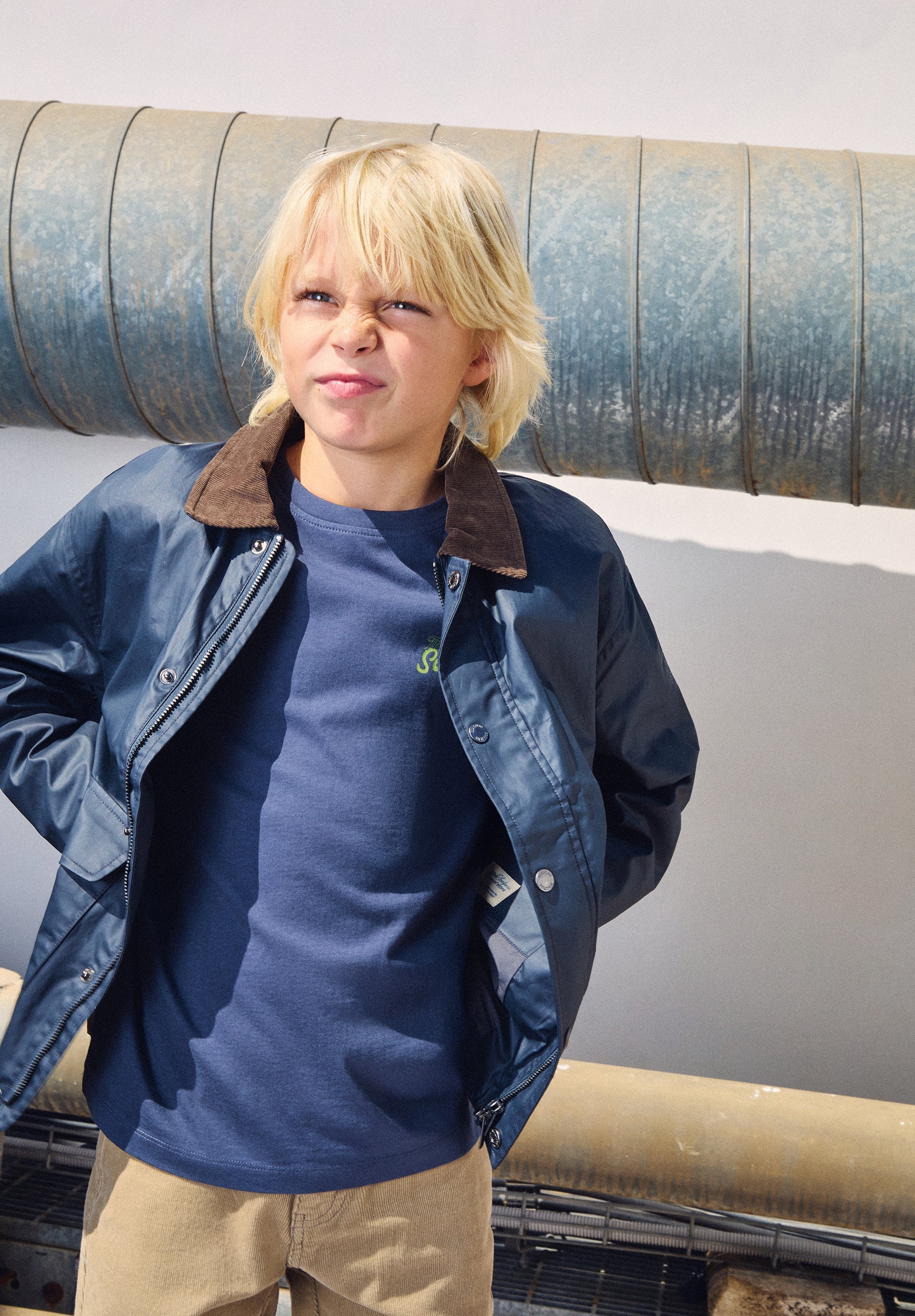 JACKET WITH SHIRT COLLAR
