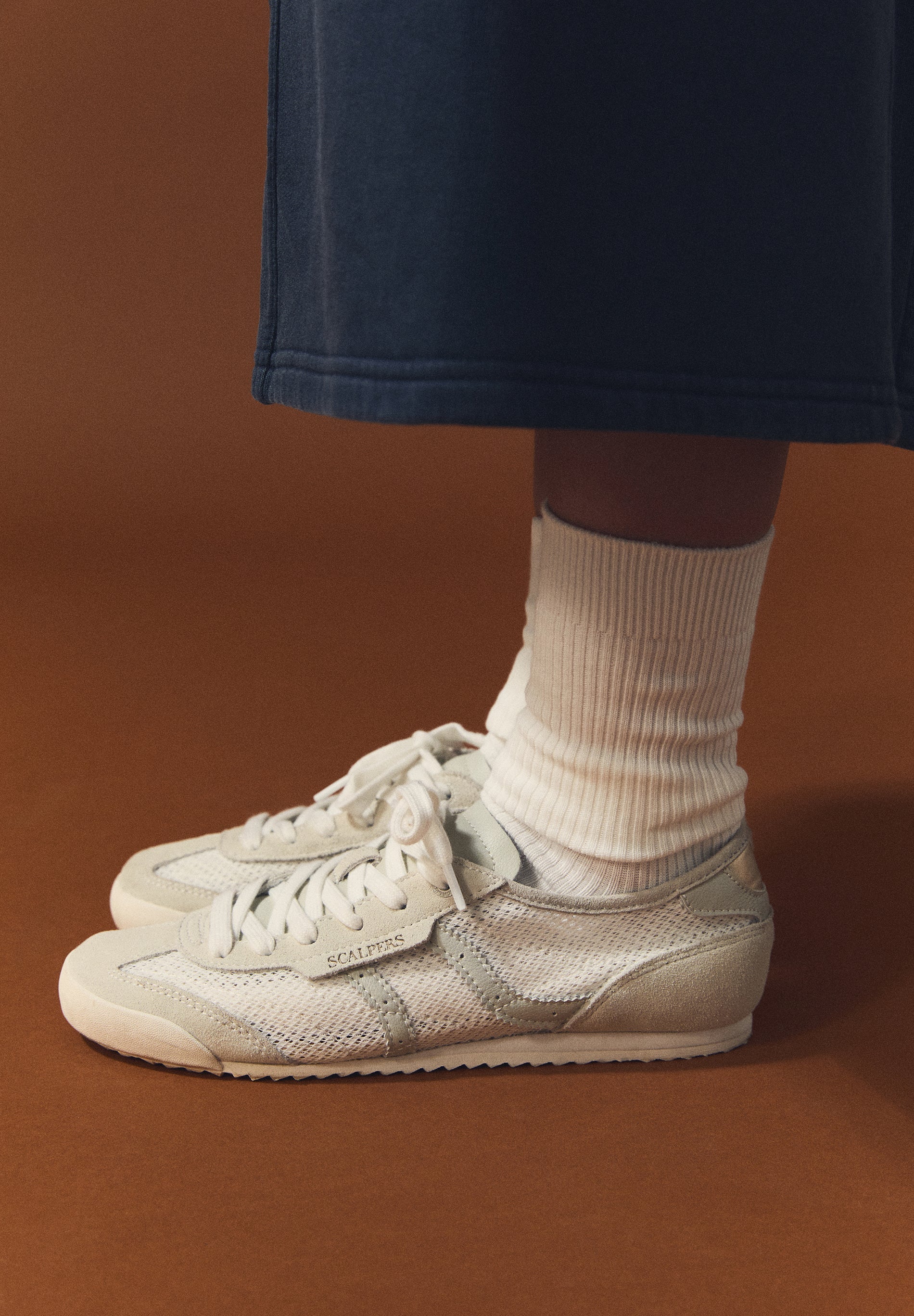 MESH AND SUEDE SNEAKERS