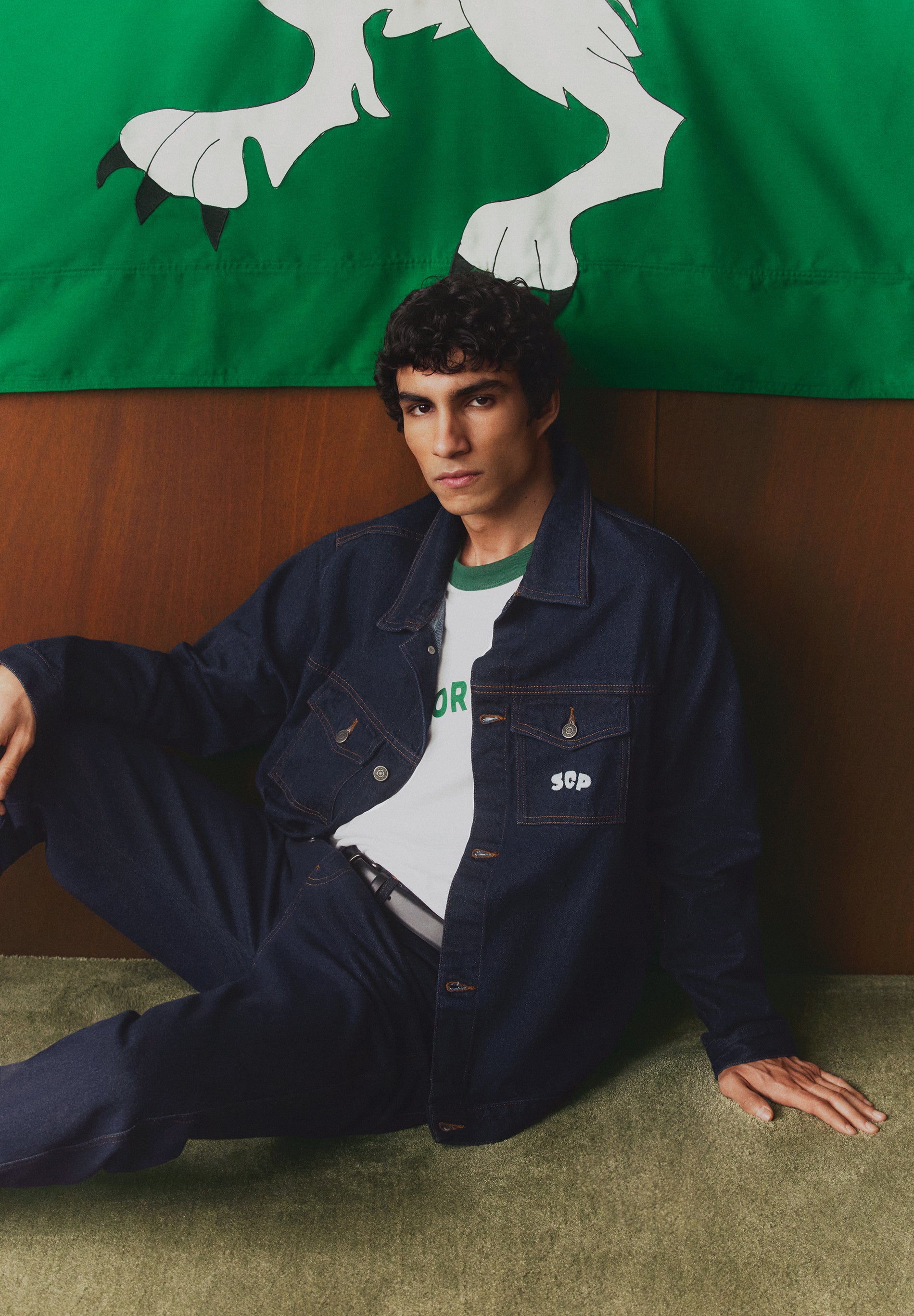 SCALPERS X SPORTING CP DENIM JACKET