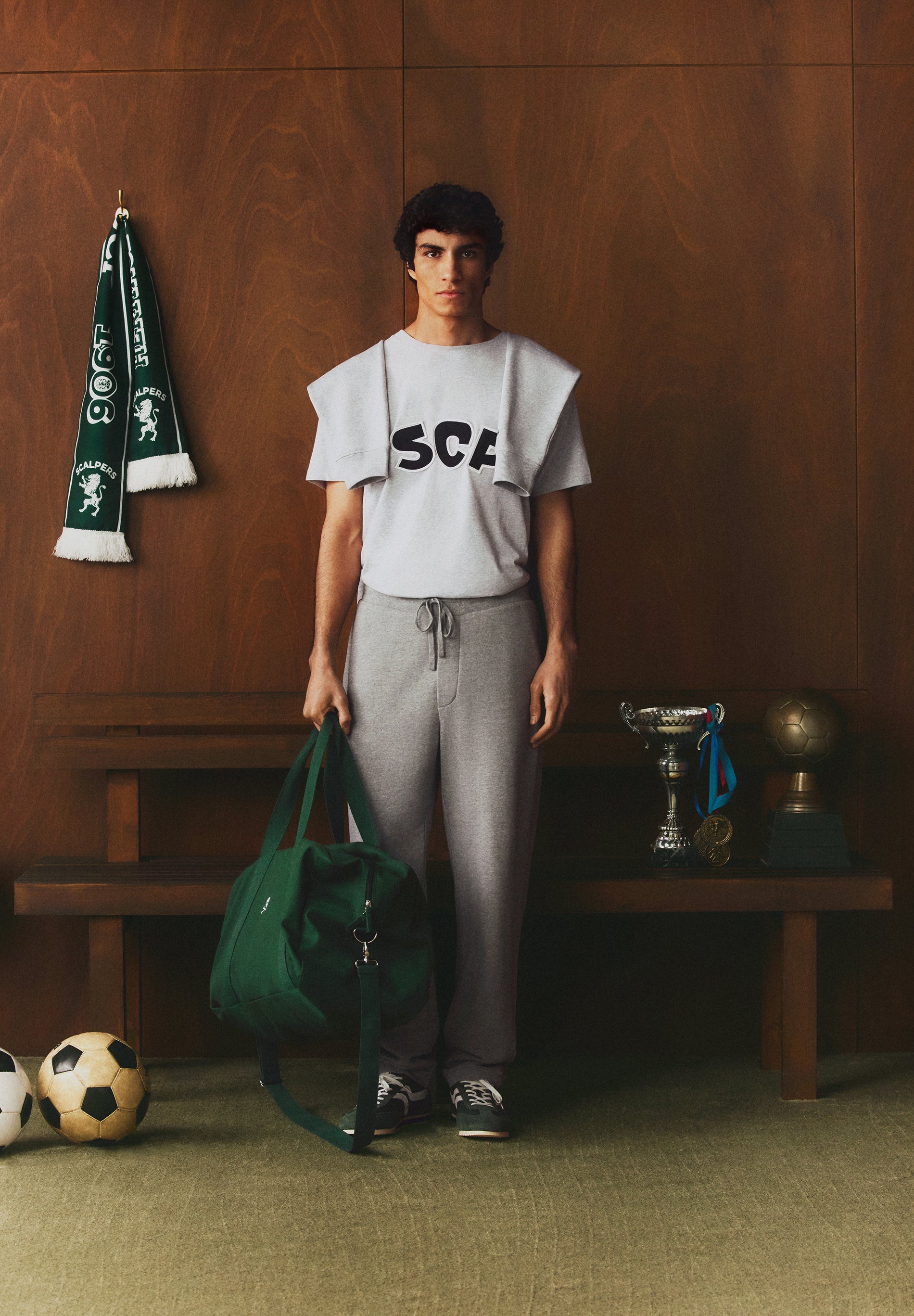 SCALPERS X SPORTING CP EMBROIDERED SWEATSHIRT